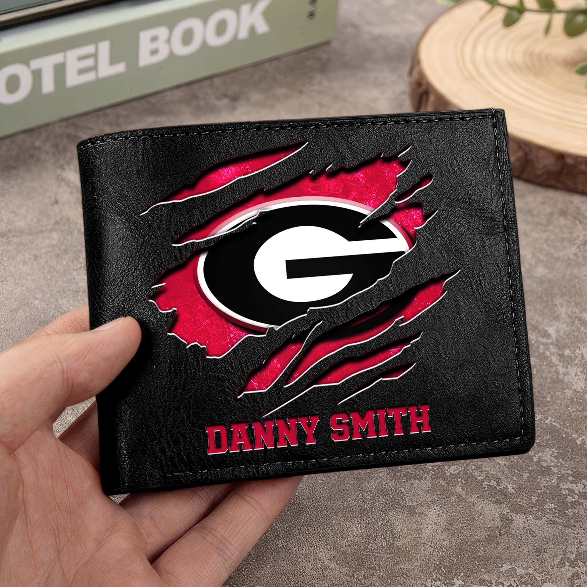 Georgia Bulldogs Men Wallet Custom Your Name, Football Team Men Wallet For Fans, Gifts For Football Lovers EHIVM-0214878