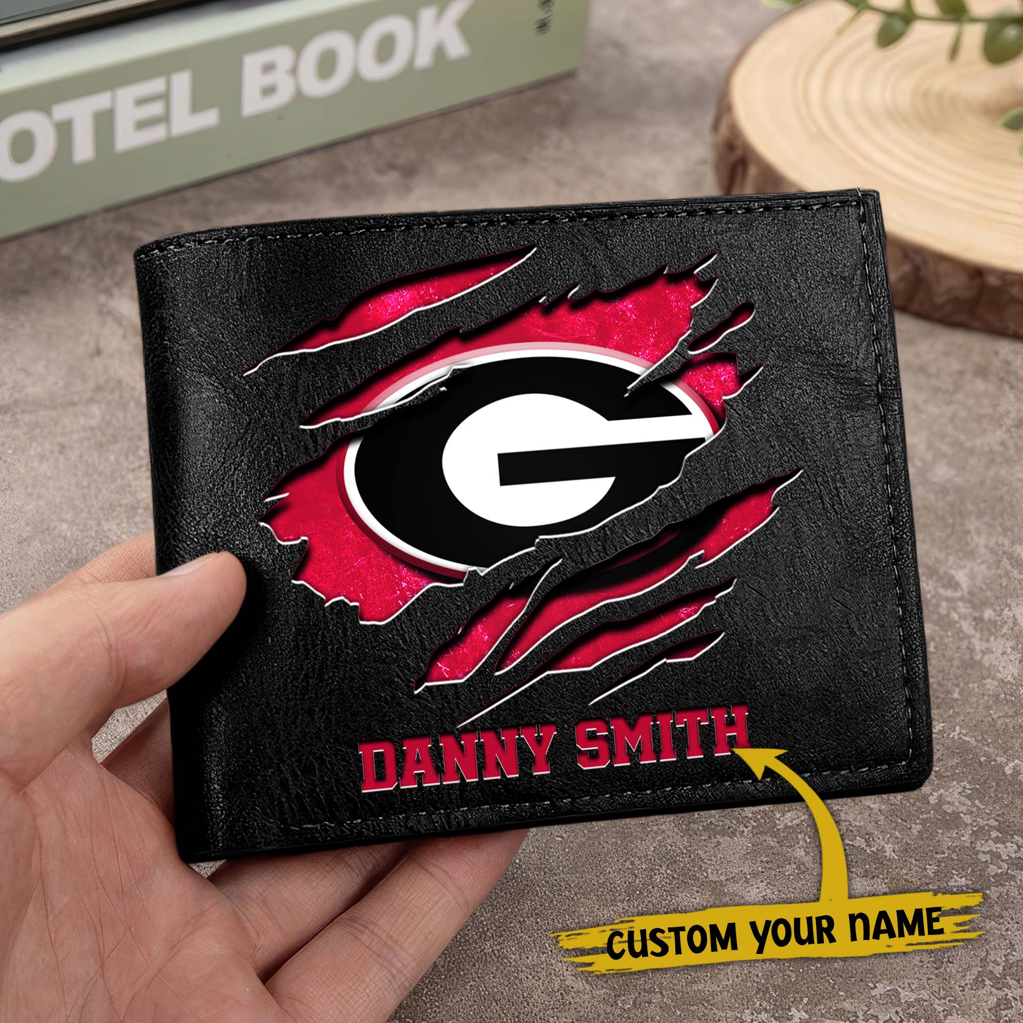 Alternative view of Georgia Bulldogs Men Wallet Custom Your Name, Football Team Men Wallet For Fans, Gifts For Football Lovers EHIVM-0214878