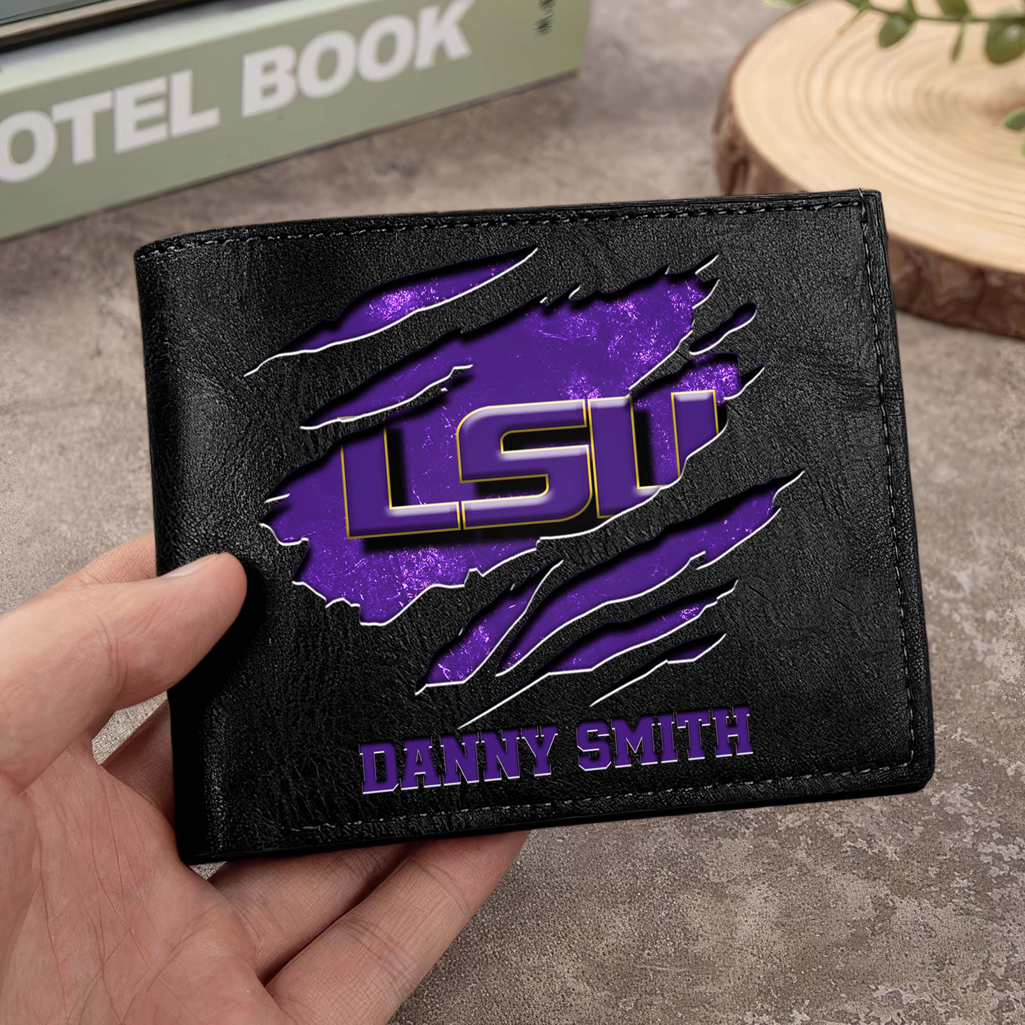 LSU TIGERS Men Wallet Custom Your Name, Football Team Men Wallet For Fans, Gifts For Football Lovers EHIVM-0214878