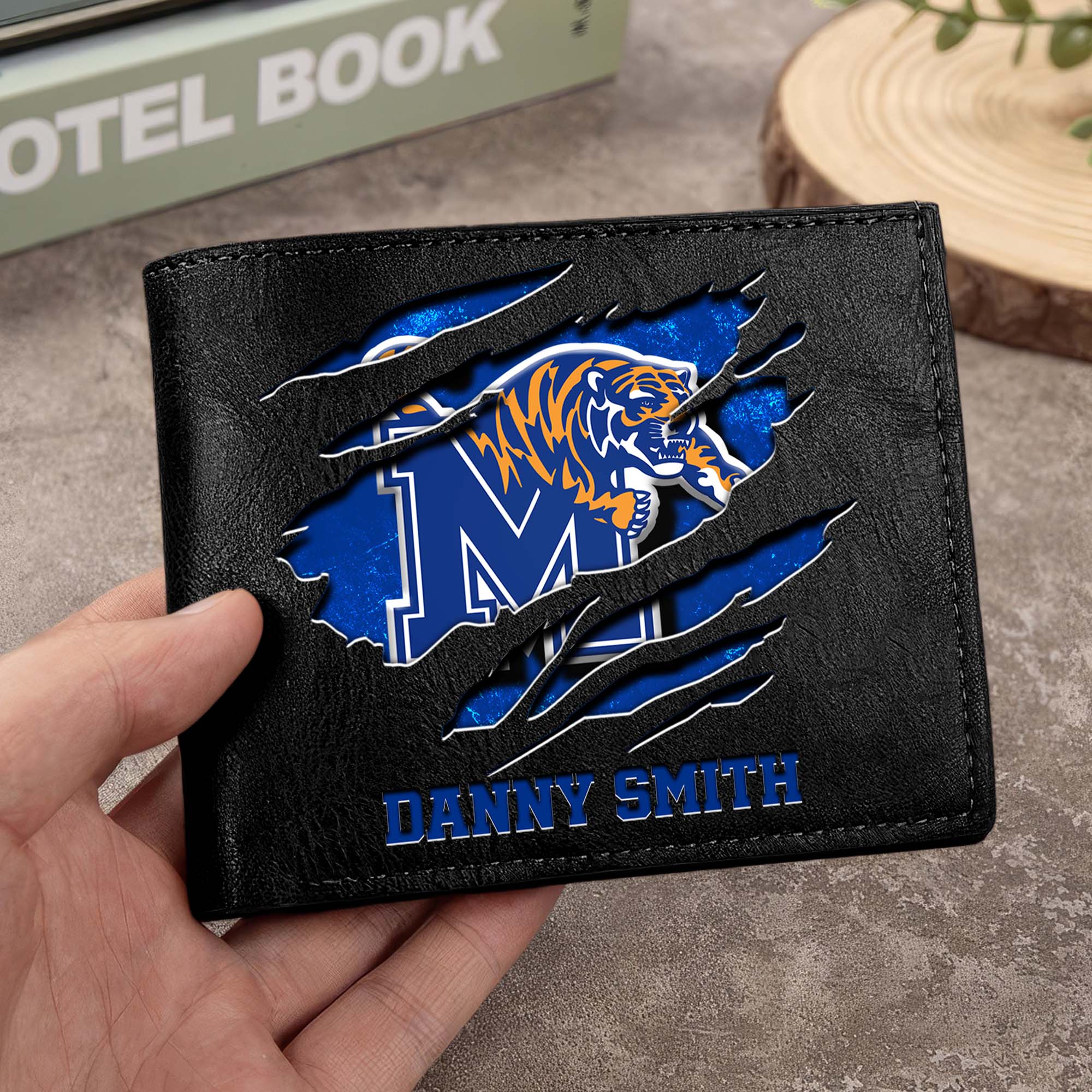 Memphis Tigers Men Wallet Custom Your Name, Football Team Men Wallet For Fans, Gifts For Football Lovers EHIVM-0214878