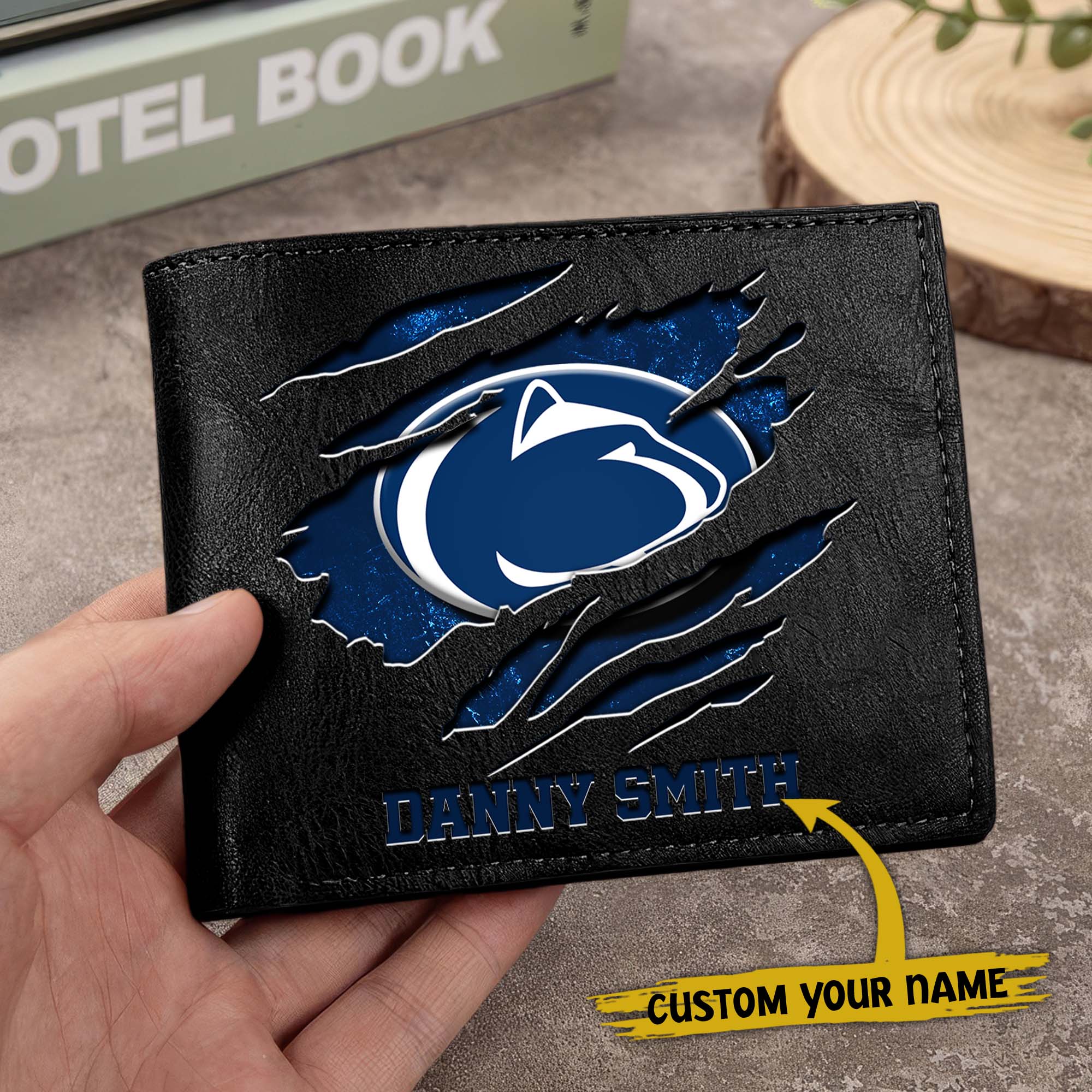 Alternative view of Penn State Nittany Lions Men Wallet Custom Your Name, Football Team Men Wallet For Fans, Gifts For Football Lovers EHIVM-0214878