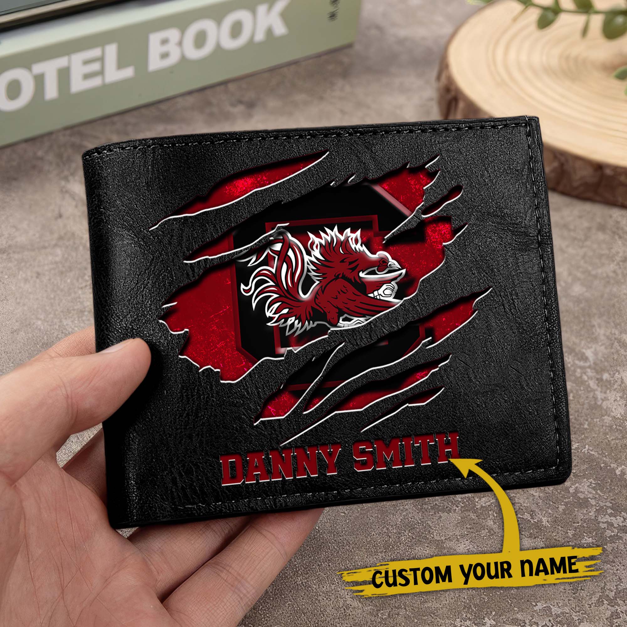 Alternative view of South Carolina Gamecocks Men Wallet Custom Your Name, Football Team Men Wallet For Fans, Gifts For Football Lovers EHIVM-0214878