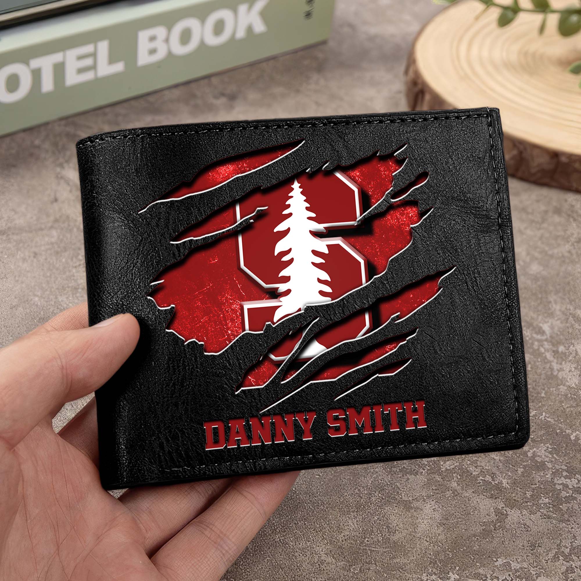 Stanford Cardinal Men Wallet Custom Your Name, Football Team Men Wallet For Fans, Gifts For Football Lovers EHIVM-0214878