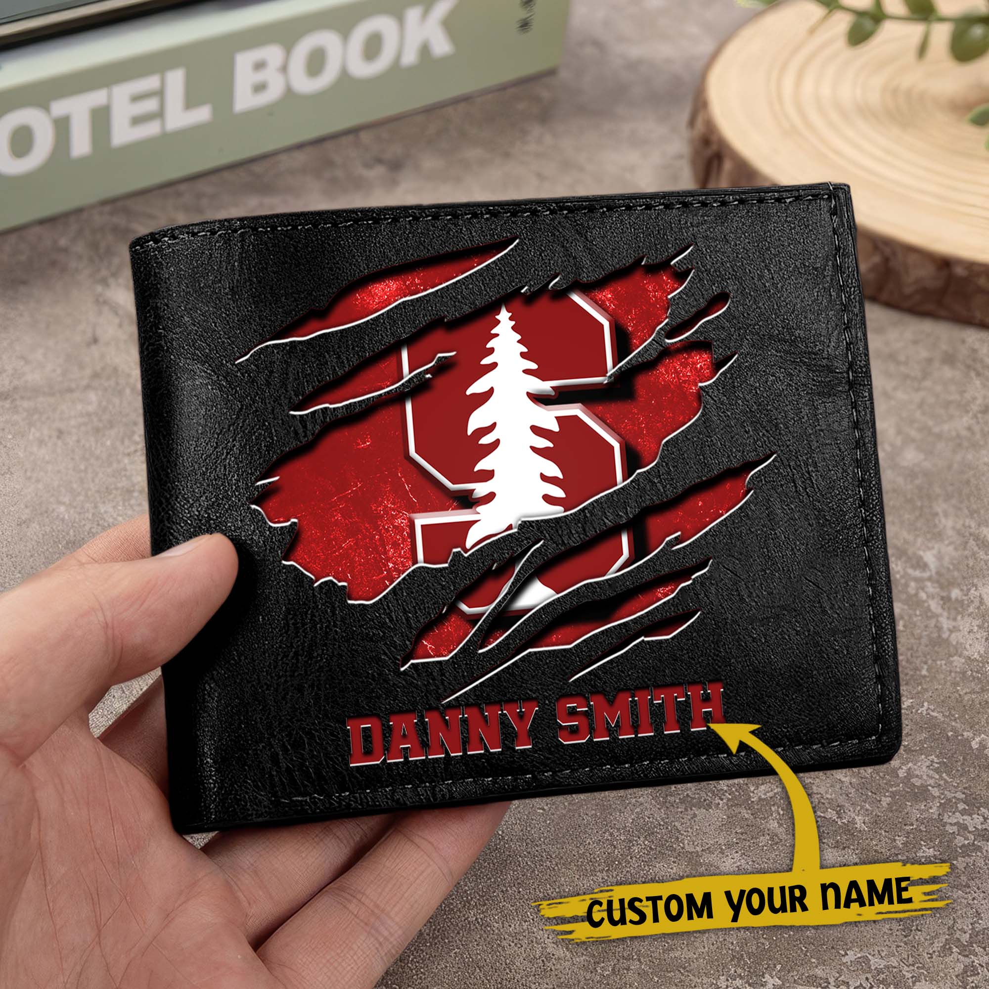 Alternative view of Stanford Cardinal Men Wallet Custom Your Name, Football Team Men Wallet For Fans, Gifts For Football Lovers EHIVM-0214878