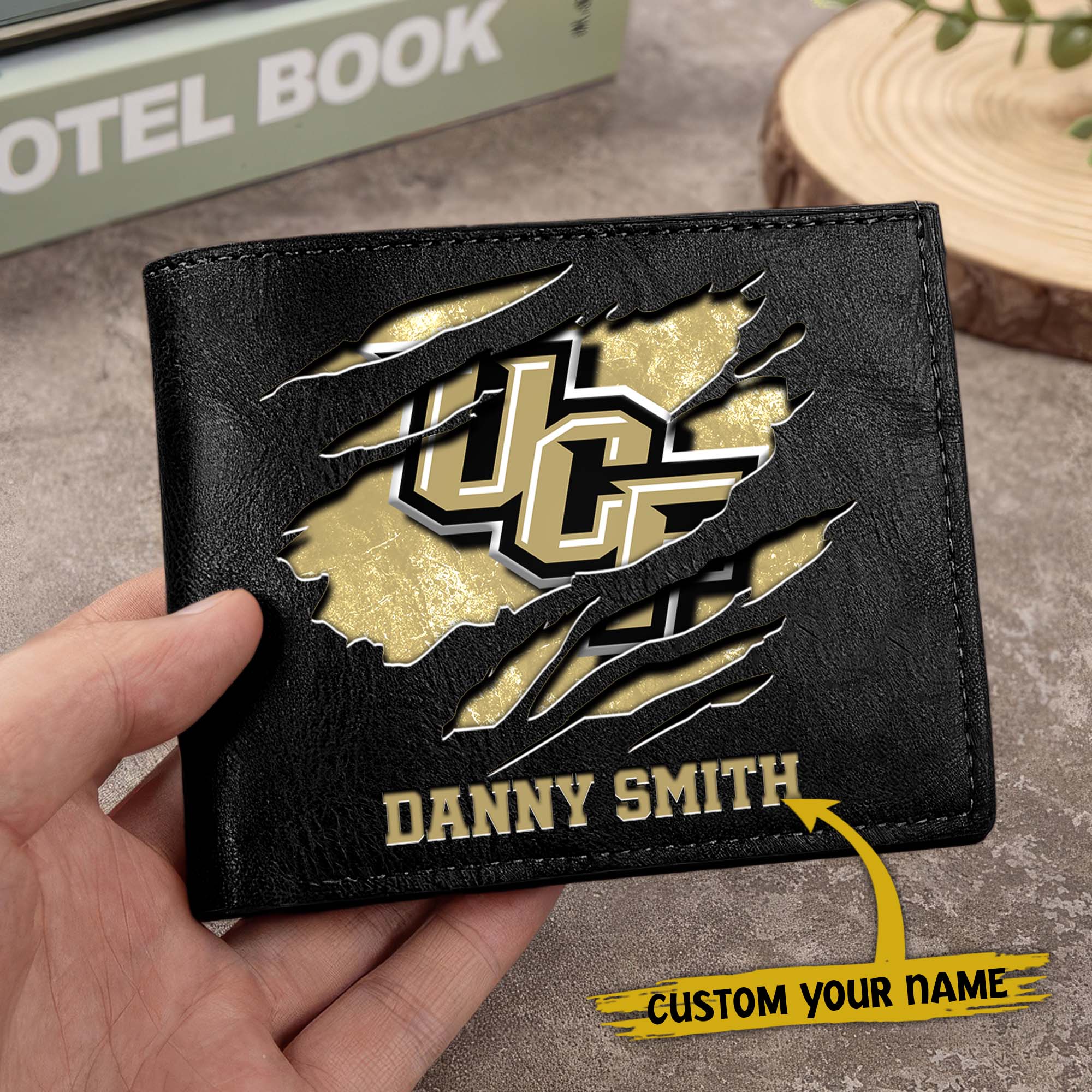 Alternative view of UCF Knights Men Wallet Custom Your Name, Football Team Men Wallet For Fans, Gifts For Football Lovers EHIVM-0214878