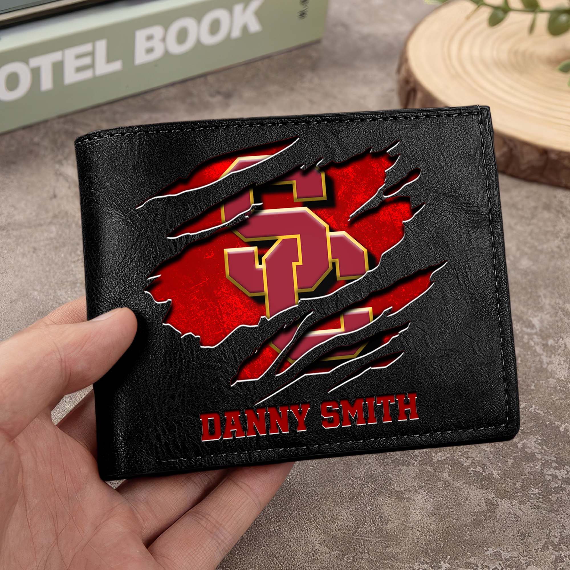 USC Trojans Men Wallet Custom Your Name, Football Team Men Wallet For Fans, Gifts For Football Lovers EHIVM-0214878