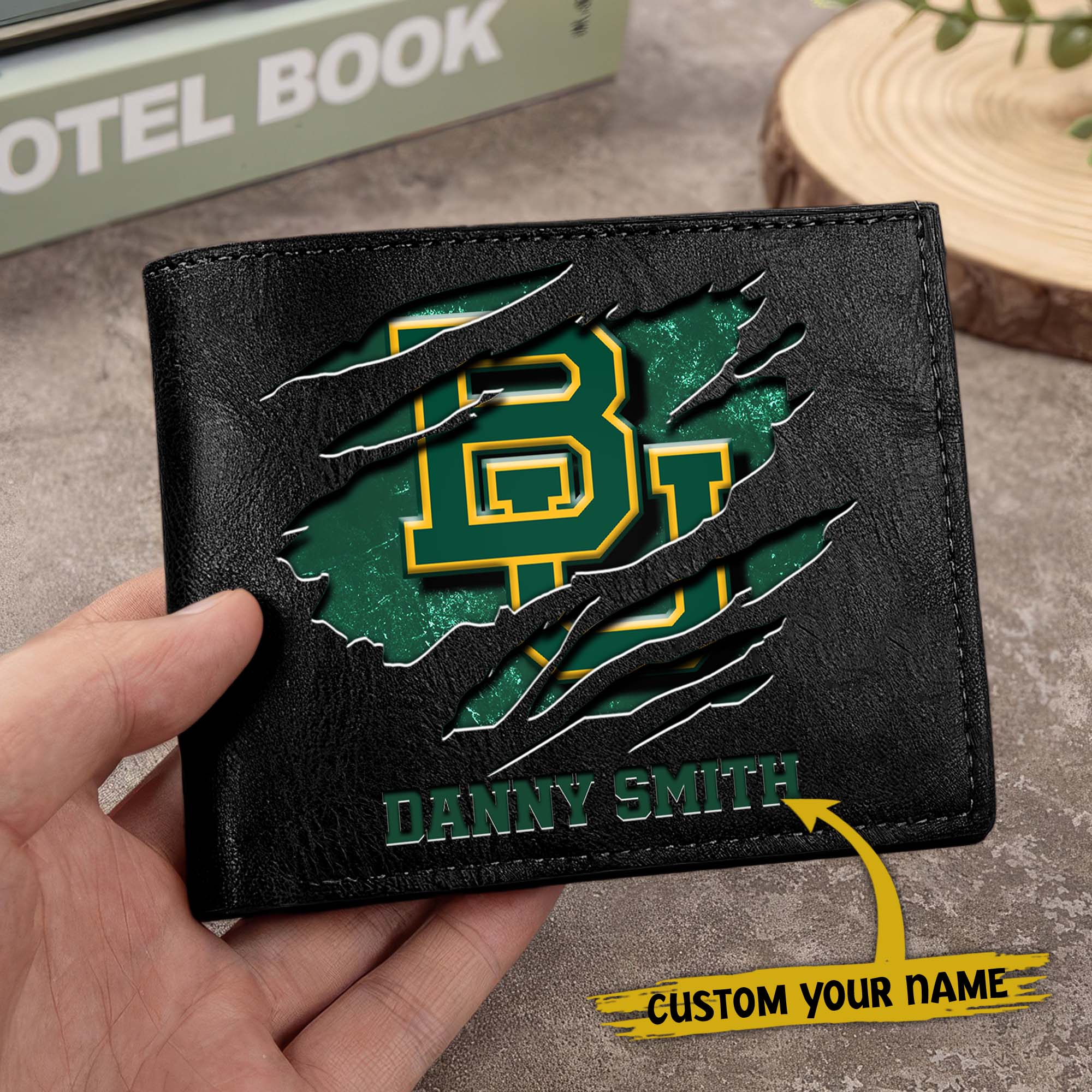 Alternative view of Baylor Bears Men Wallet Custom Your Name, Football Team Men Wallet For Fans, Gifts For Football Lovers EHIVM-0214878