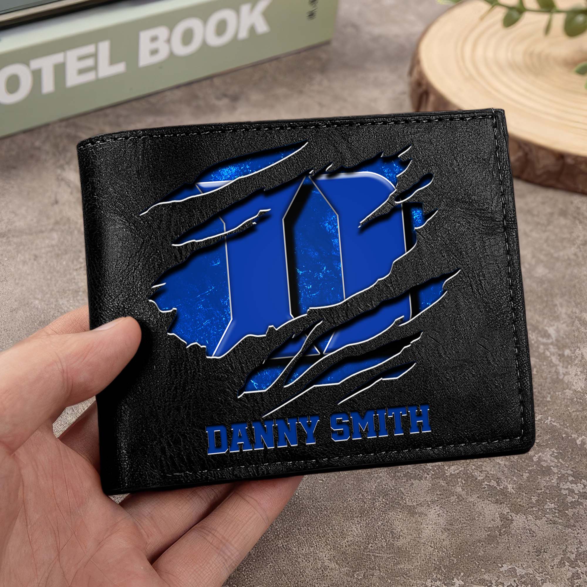 Duke Blue Devils Men Wallet Custom Your Name, Football Team Men Wallet For Fans, Gifts For Football Lovers EHIVM-0214878