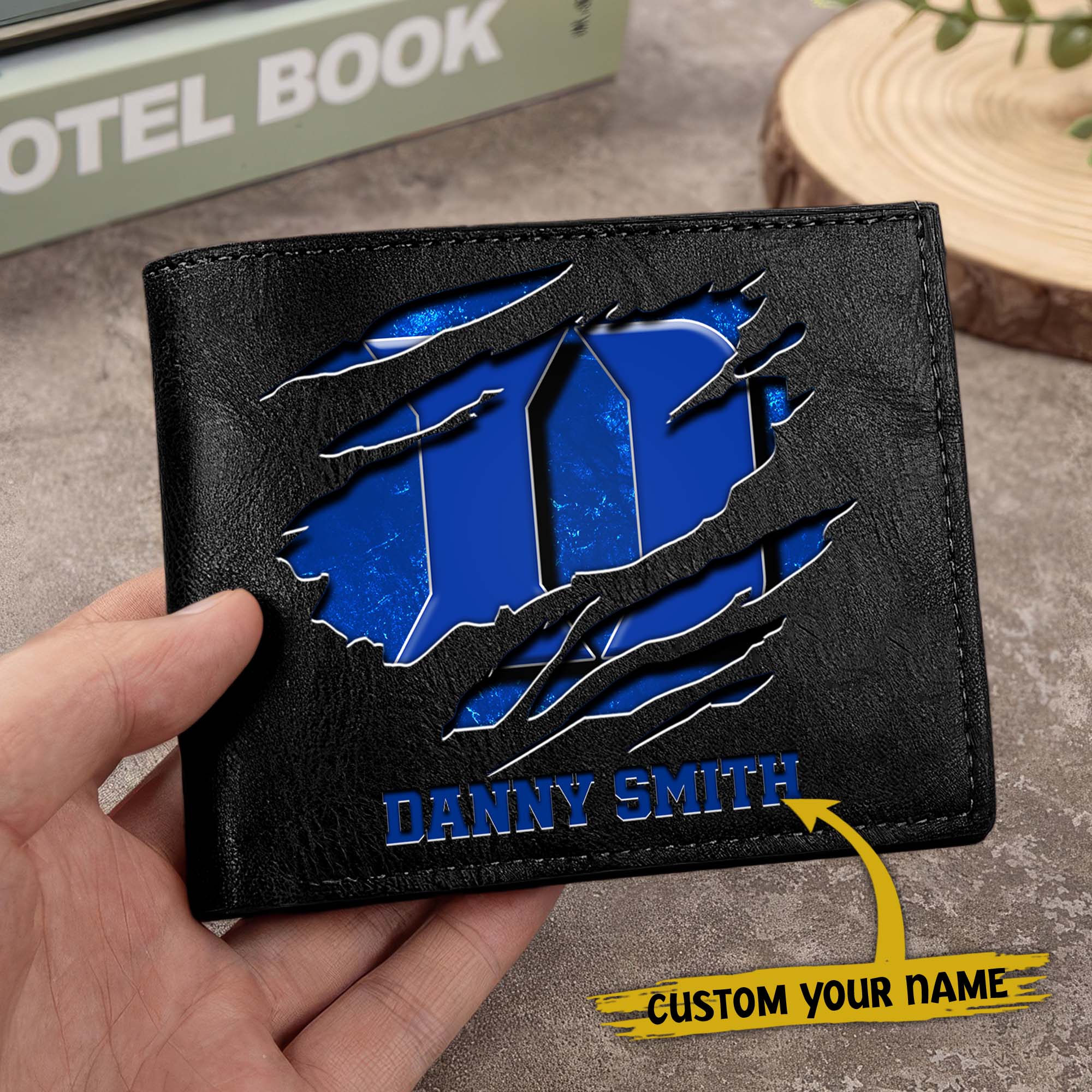 Alternative view of Duke Blue Devils Men Wallet Custom Your Name, Football Team Men Wallet For Fans, Gifts For Football Lovers EHIVM-0214878