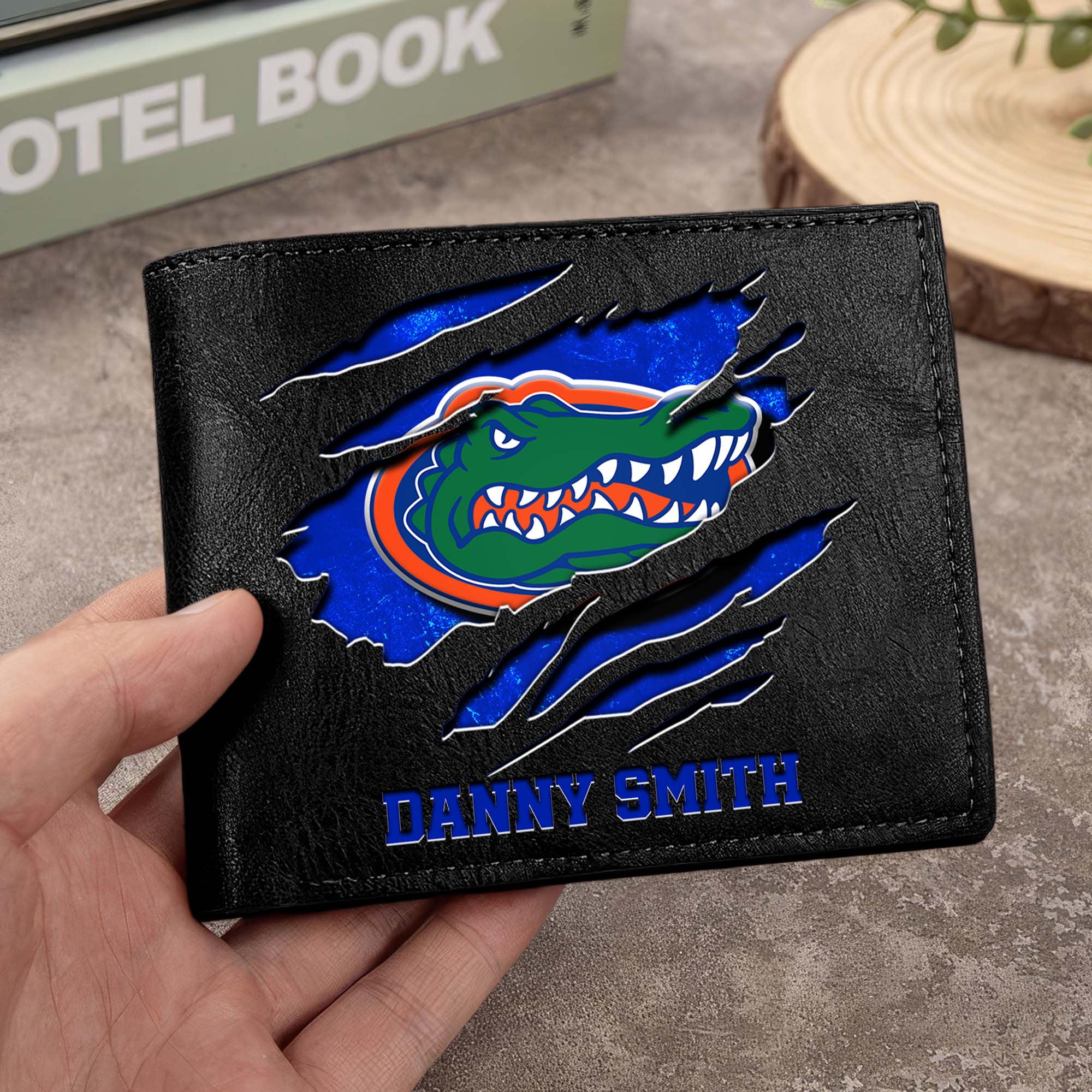 Florida Gators Men Wallet Custom Your Name, Football Team Men Wallet For Fans, Gifts For Football Lovers EHIVM-0214878