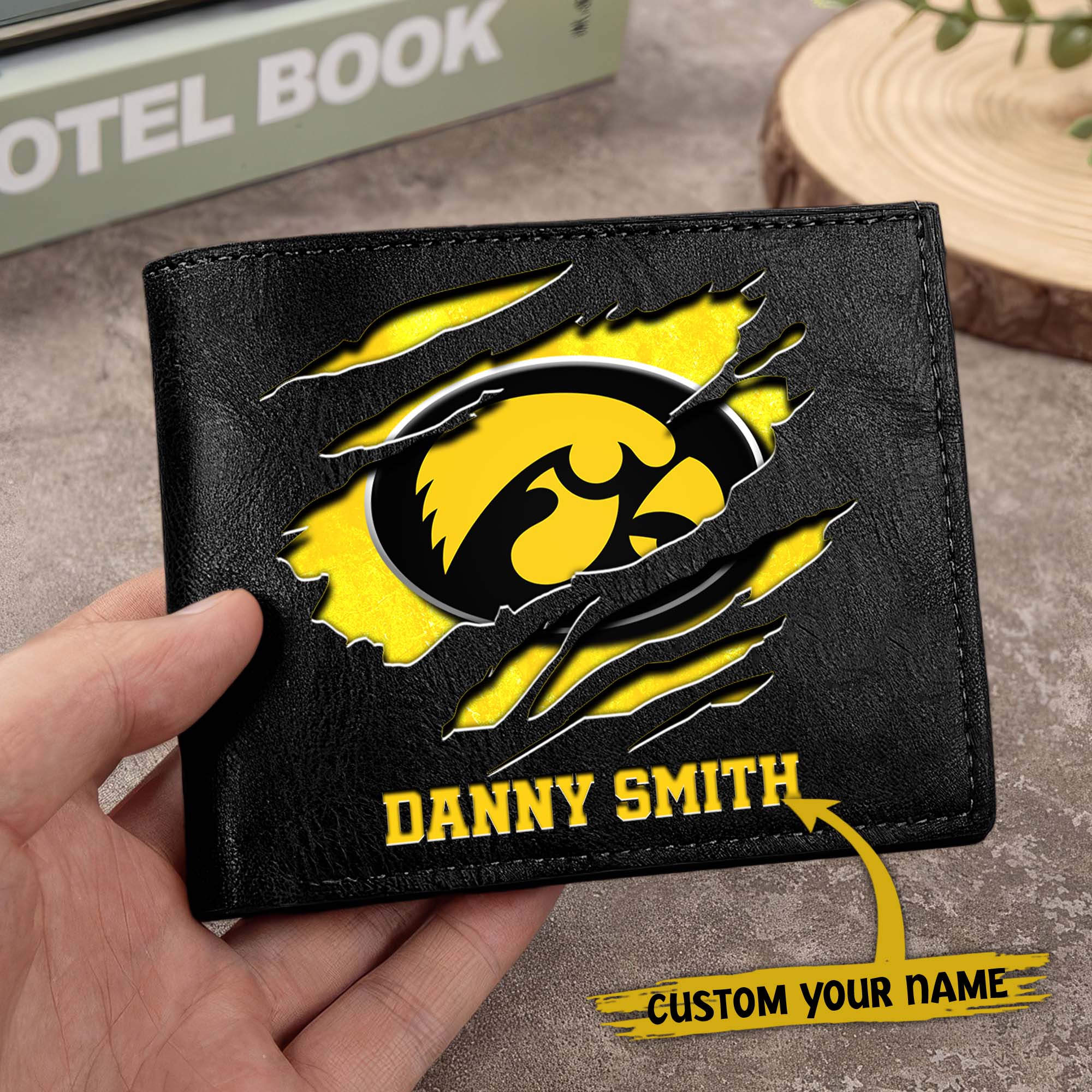 Alternative view of Iowa Hawkeyes Men Wallet Custom Your Name, Football Team Men Wallet For Fans, Gifts For Football Lovers EHIVM-0214878