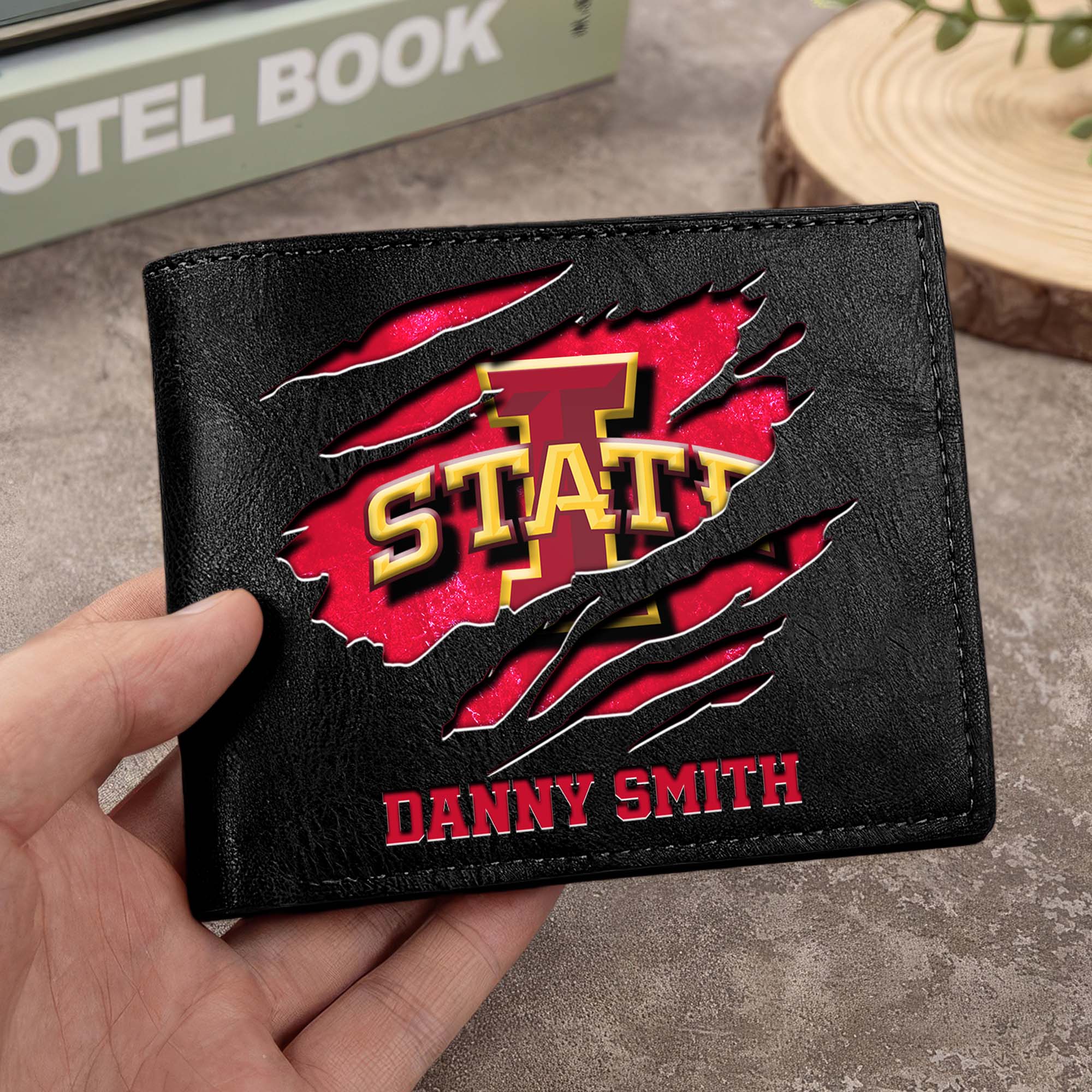 Iowa State Cyclones Men Wallet Custom Your Name, Football Team Men Wallet For Fans, Gifts For Football Lovers EHIVM-0214878