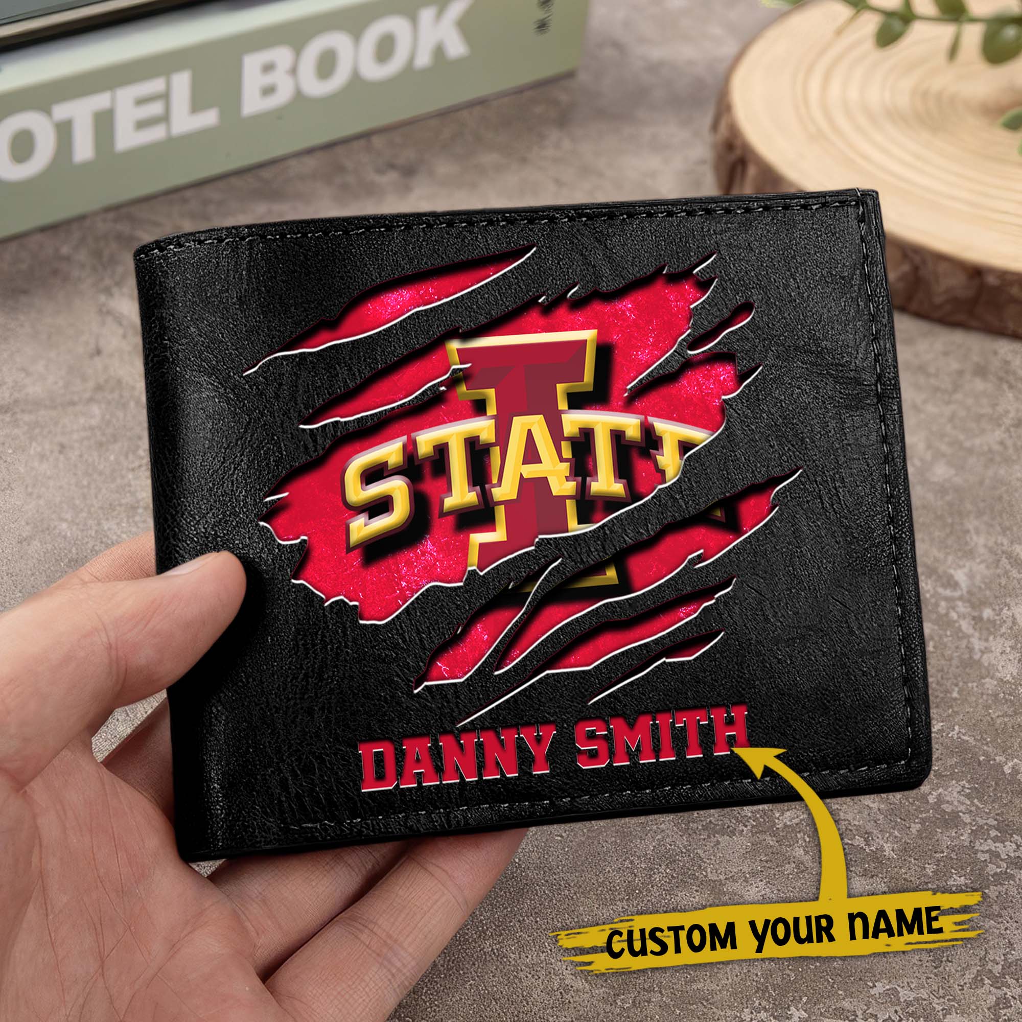 Alternative view of Iowa State Cyclones Men Wallet Custom Your Name, Football Team Men Wallet For Fans, Gifts For Football Lovers EHIVM-0214878