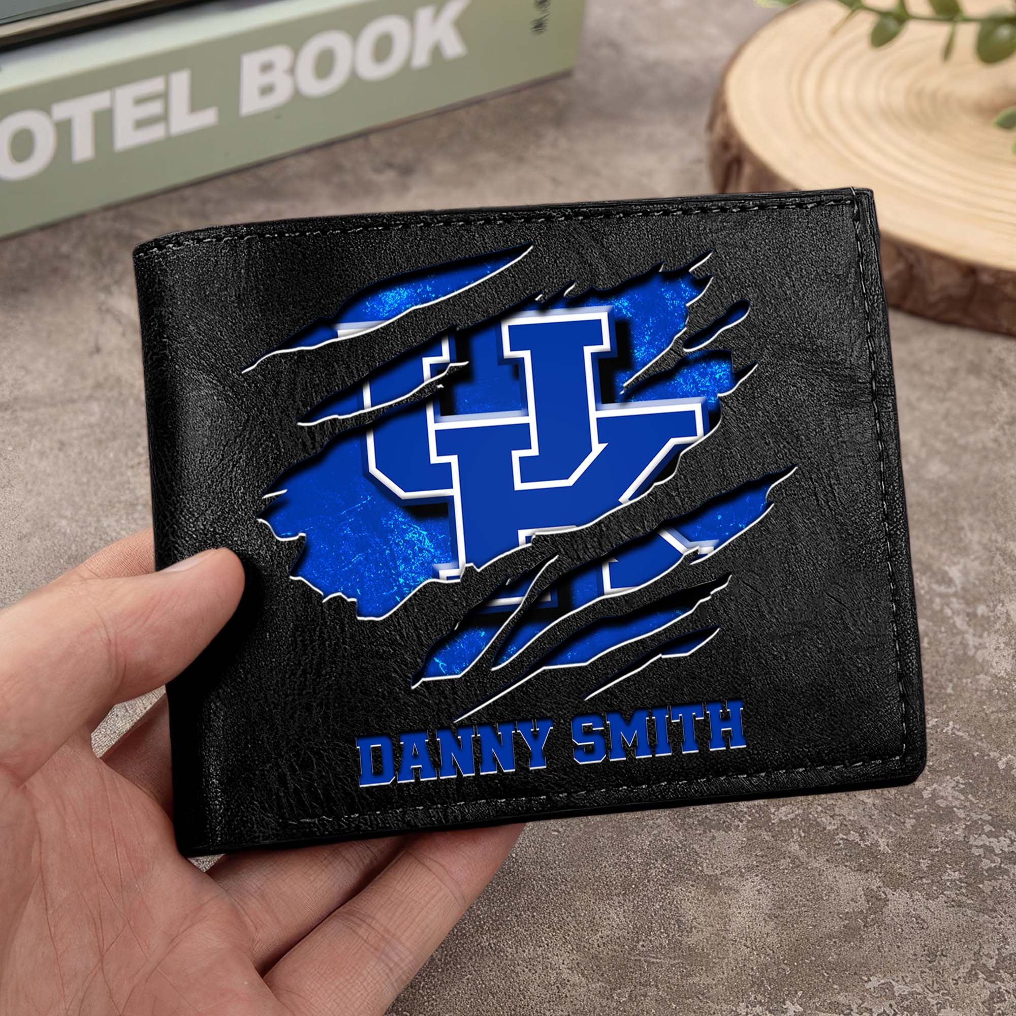 Kentucky Wildcats Men Wallet Custom Your Name, Football Team Men Wallet For Fans, Gifts For Football Lovers EHIVM-0214878