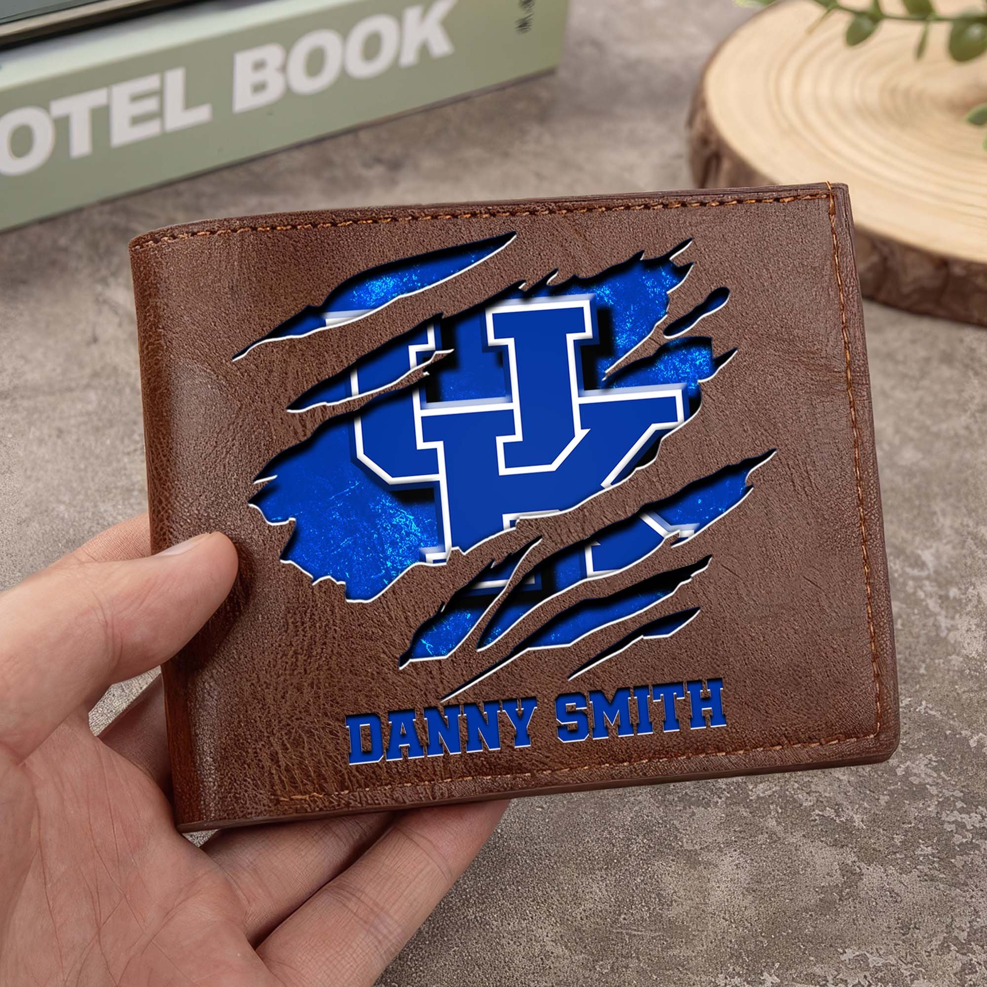 Kentucky Wildcats Men Wallet Custom Your Name, Football Team Men Wallet For Fans, Gifts For Football Lovers EHIVM-0214878 - Image 4