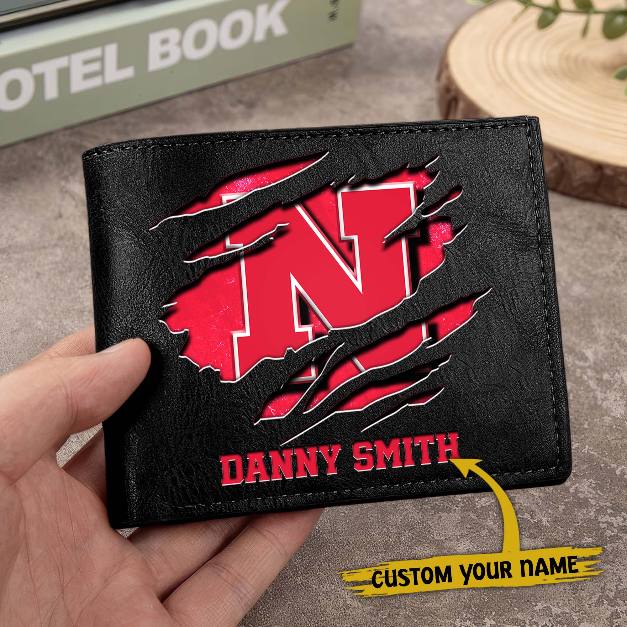 Alternative view of Nebraska Cornhuskers Men Wallet Custom Your Name, Football Team Men Wallet For Fans, Gifts For Football Lovers EHIVM-0214878