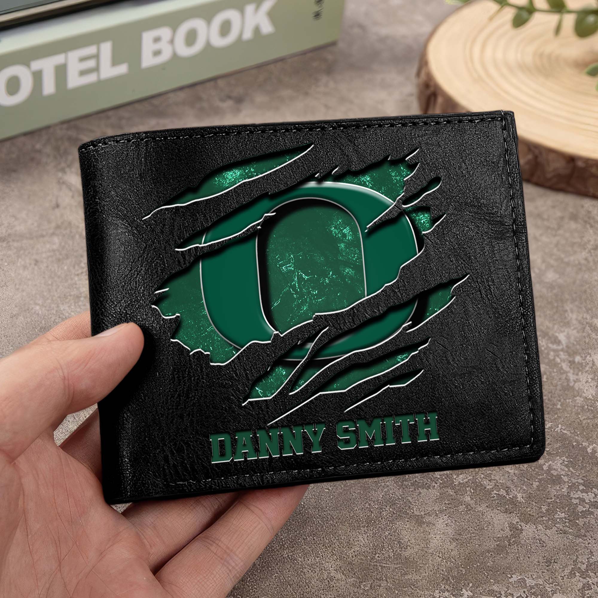 Oregon Ducks Men Wallet Custom Your Name, Football Team Men Wallet For Fans, Gifts For Football Lovers EHIVM-0214878