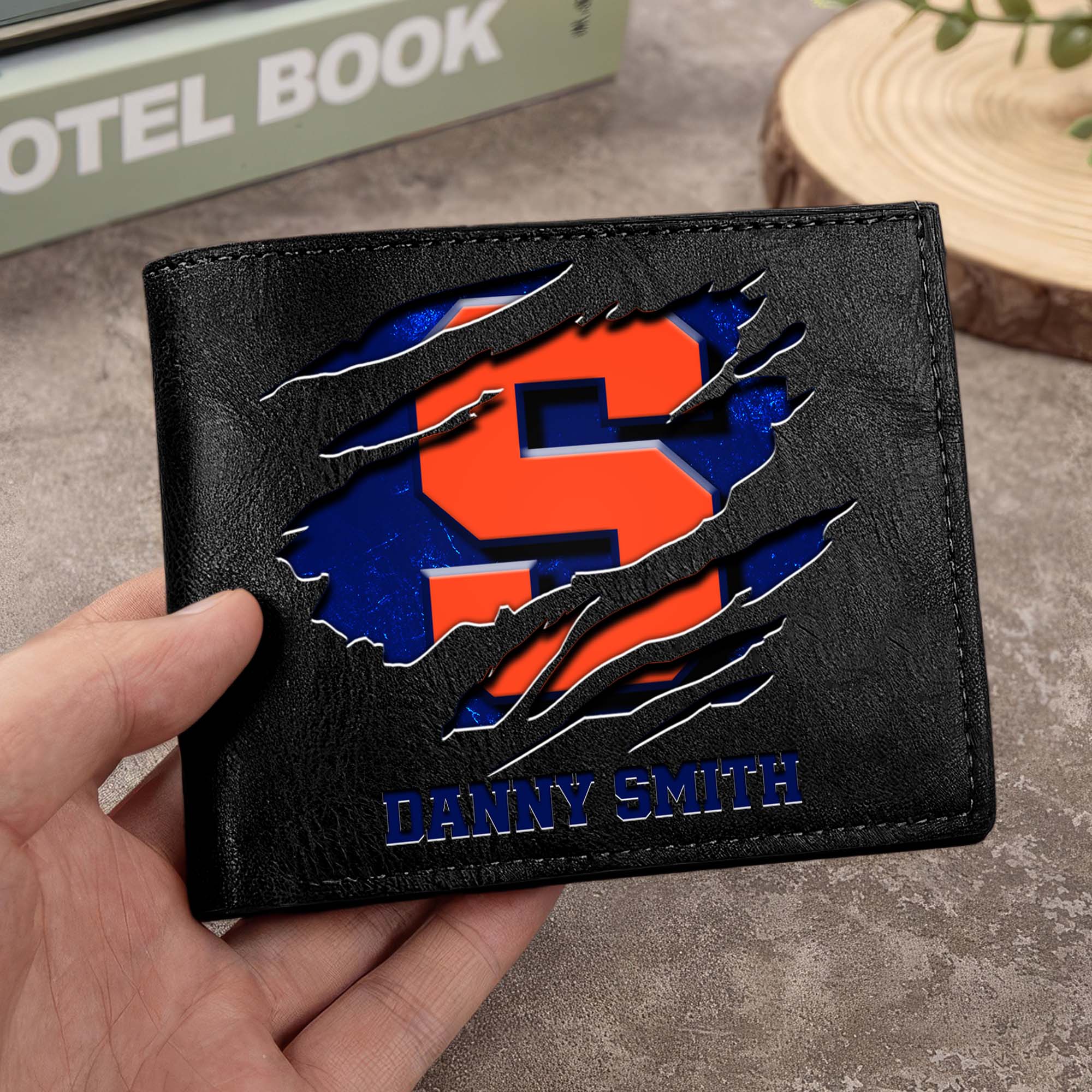 Syracuse Orange Men Wallet Custom Your Name, Football Team Men Wallet For Fans, Gifts For Football Lovers EHIVM-0214878