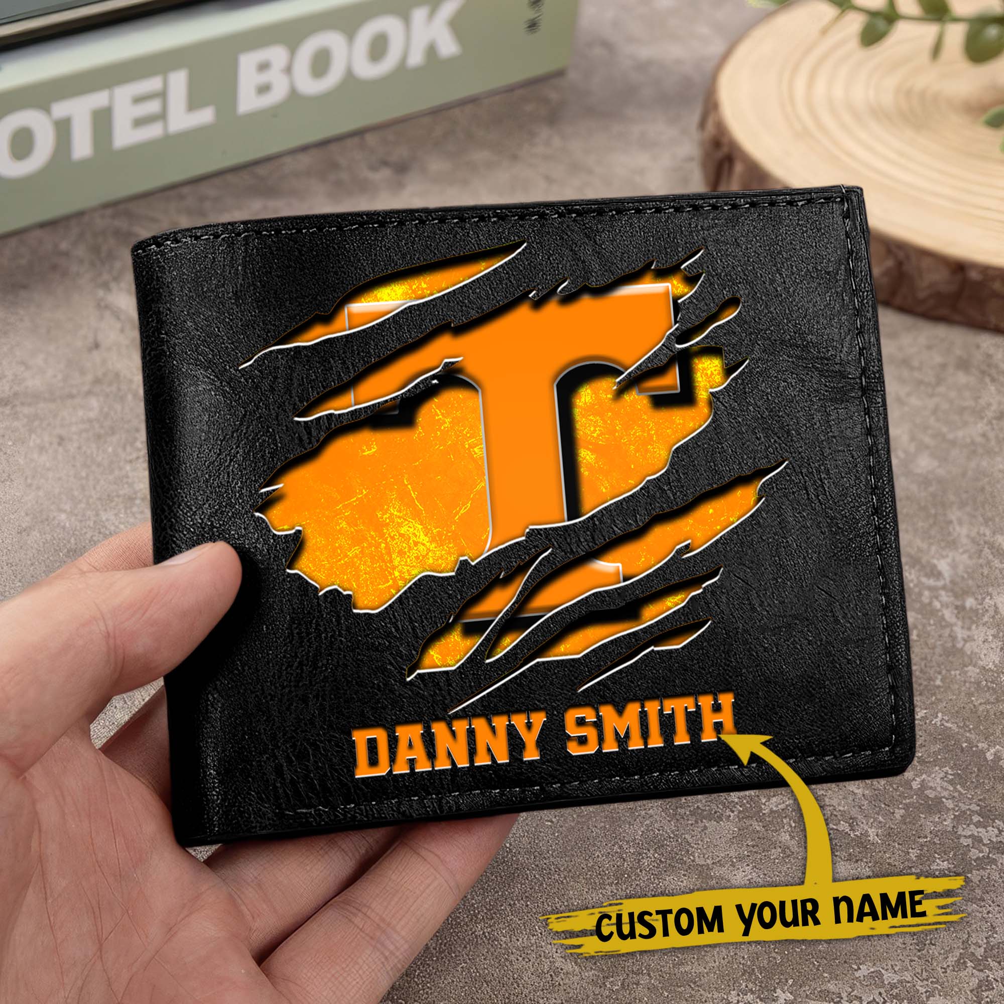 Alternative view of Tennessee Volunteers Men Wallet Custom Your Name, Football Team Men Wallet For Fans, Gifts For Football Lovers EHIVM-0214878