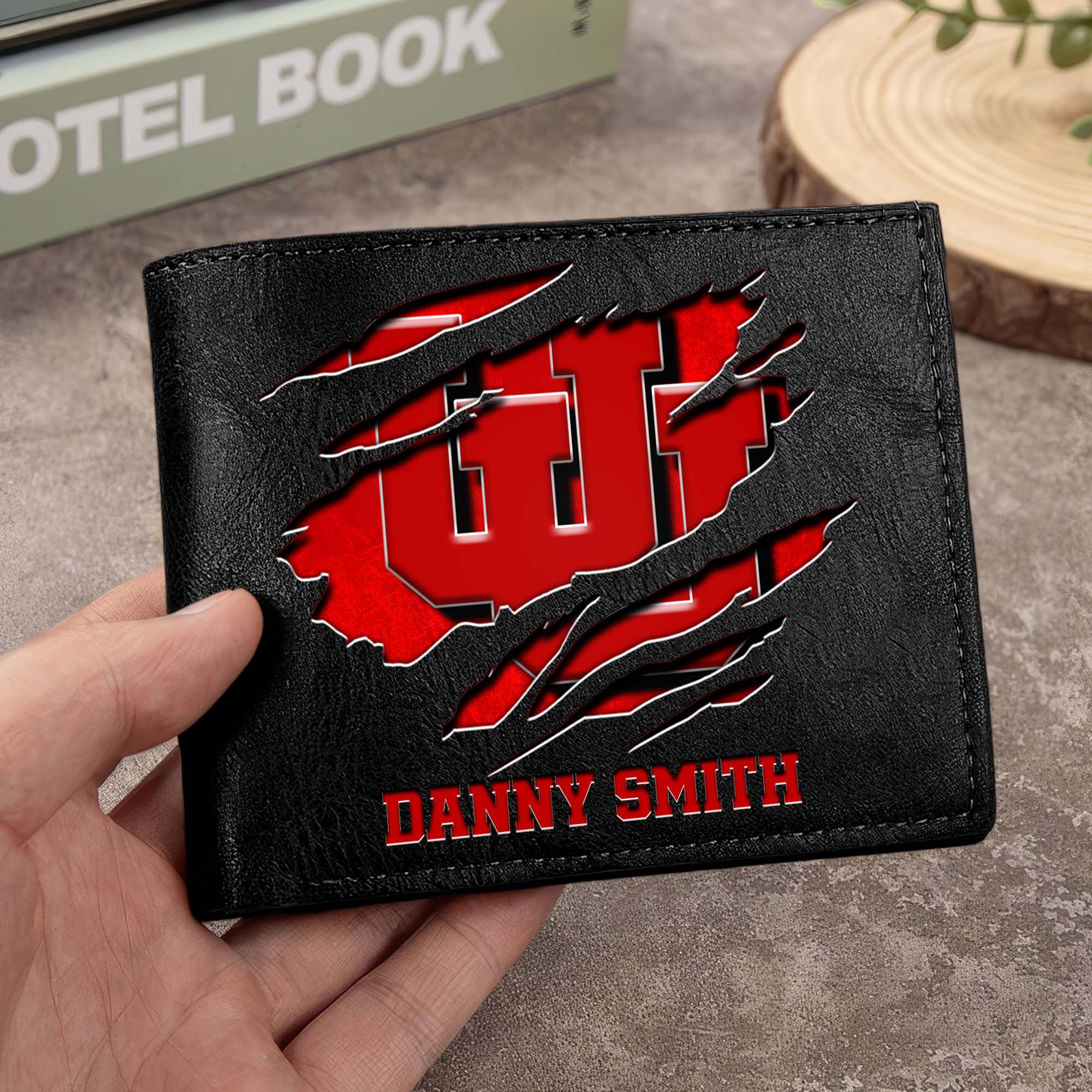 Utah Utes Men Wallet Custom Your Name, Football Team Men Wallet For Fans, Gifts For Football Lovers EHIVM-0214878