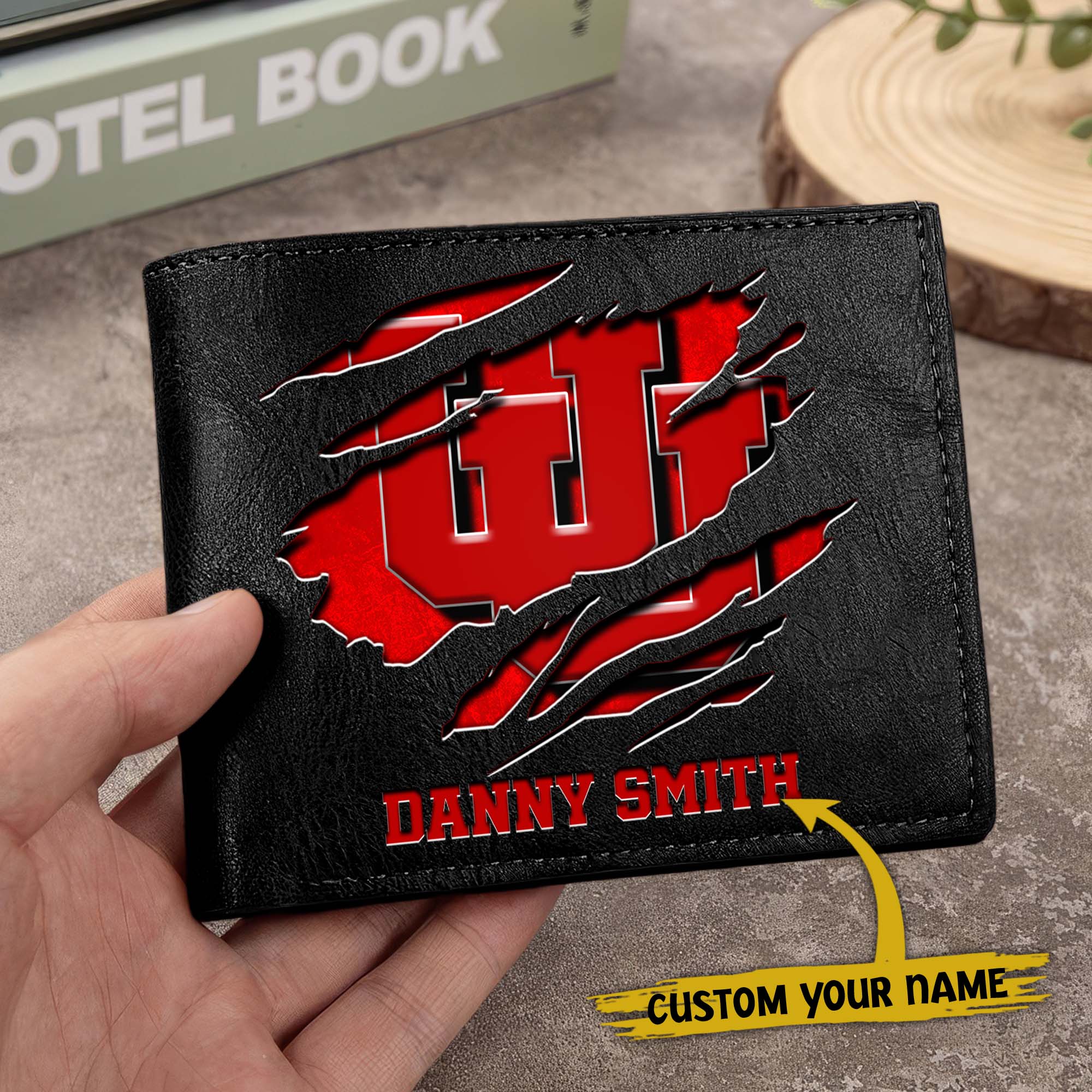 Alternative view of Utah Utes Men Wallet Custom Your Name, Football Team Men Wallet For Fans, Gifts For Football Lovers EHIVM-0214878