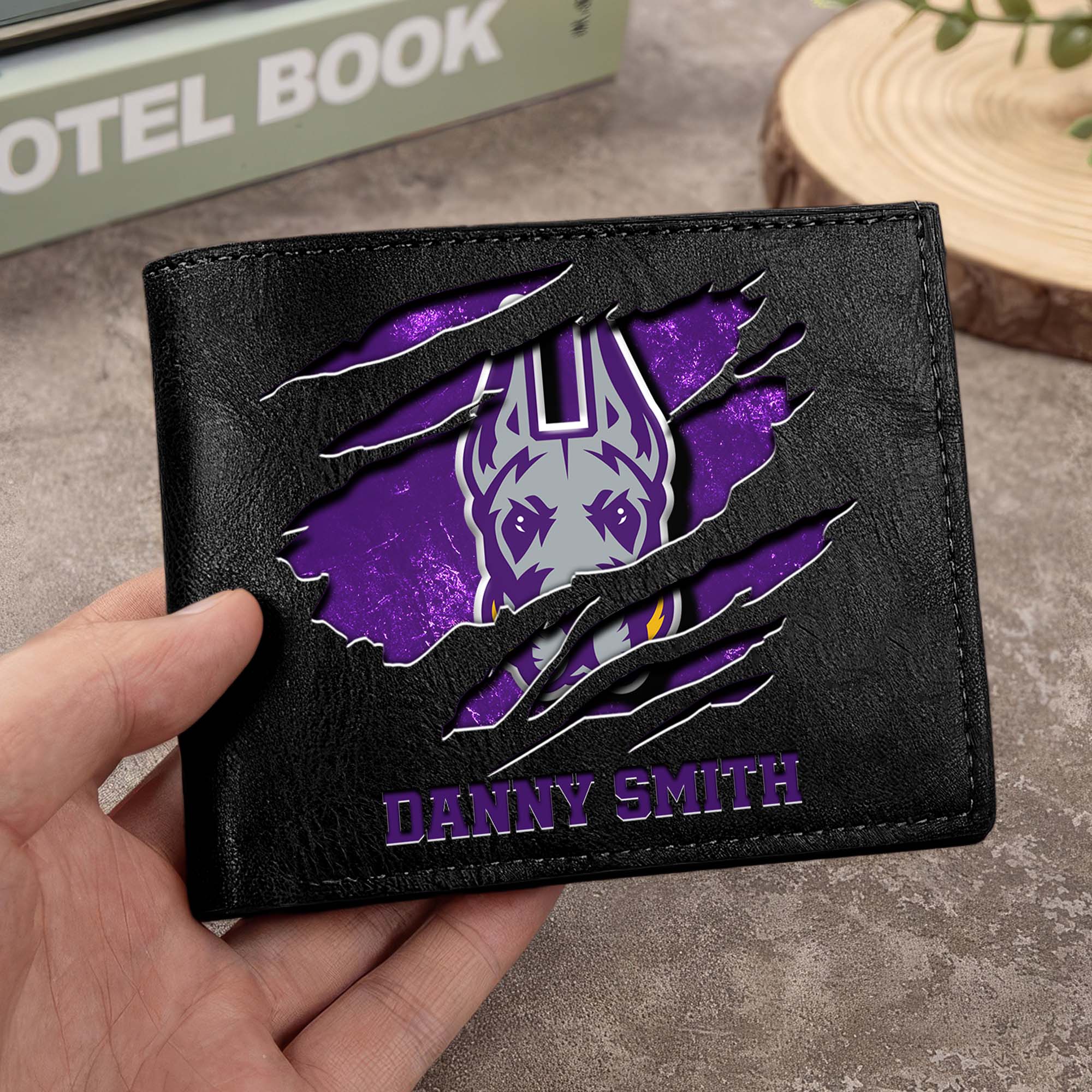 Albany Great Danes Men Wallet Custom Your Name, Football Team Men Wallet For Fans, Gifts For Football Lovers EHIVM-0214878