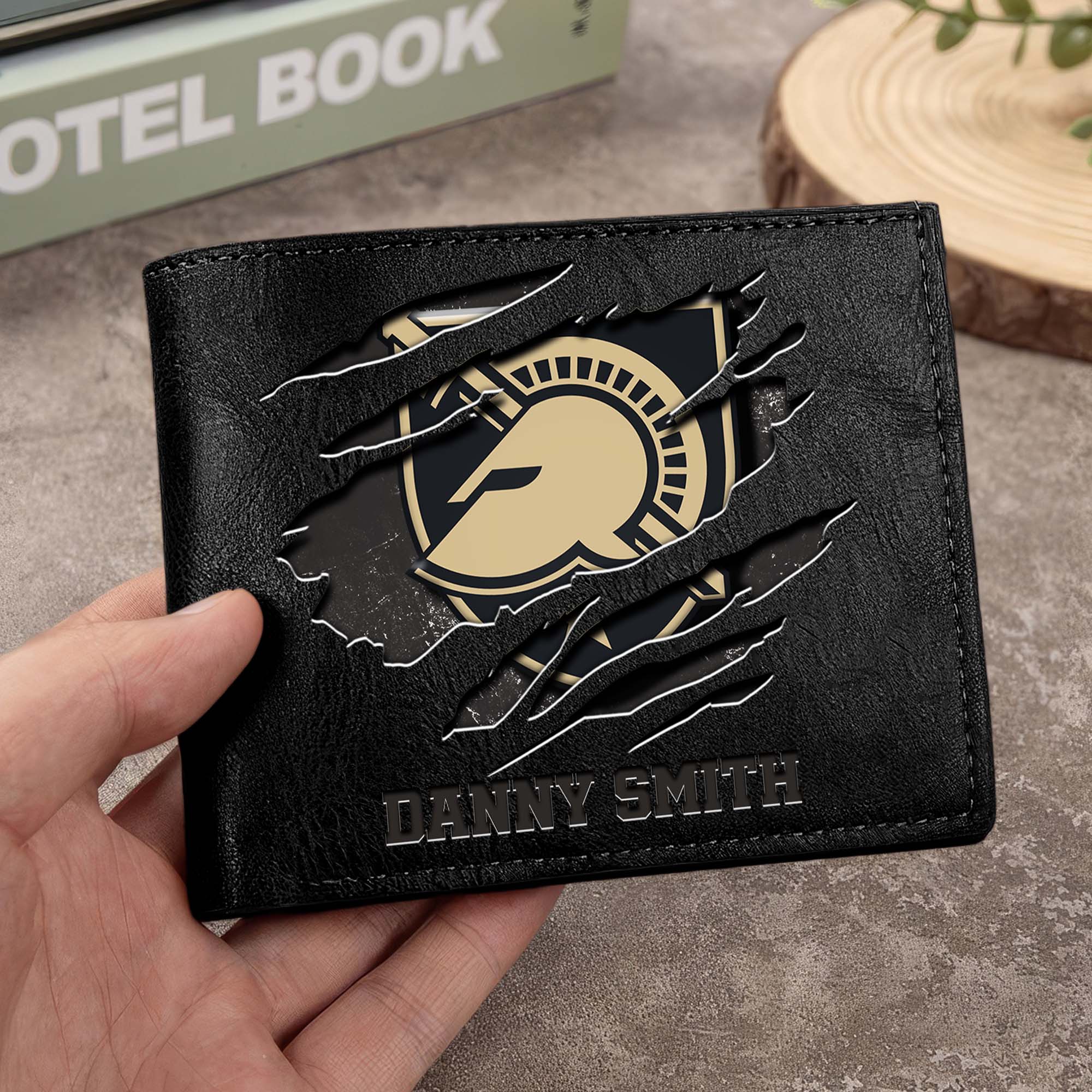 Army Black Knights Men Wallet Custom Your Name, Football Team Men Wallet For Fans, Gifts For Football Lovers EHIVM-0214878