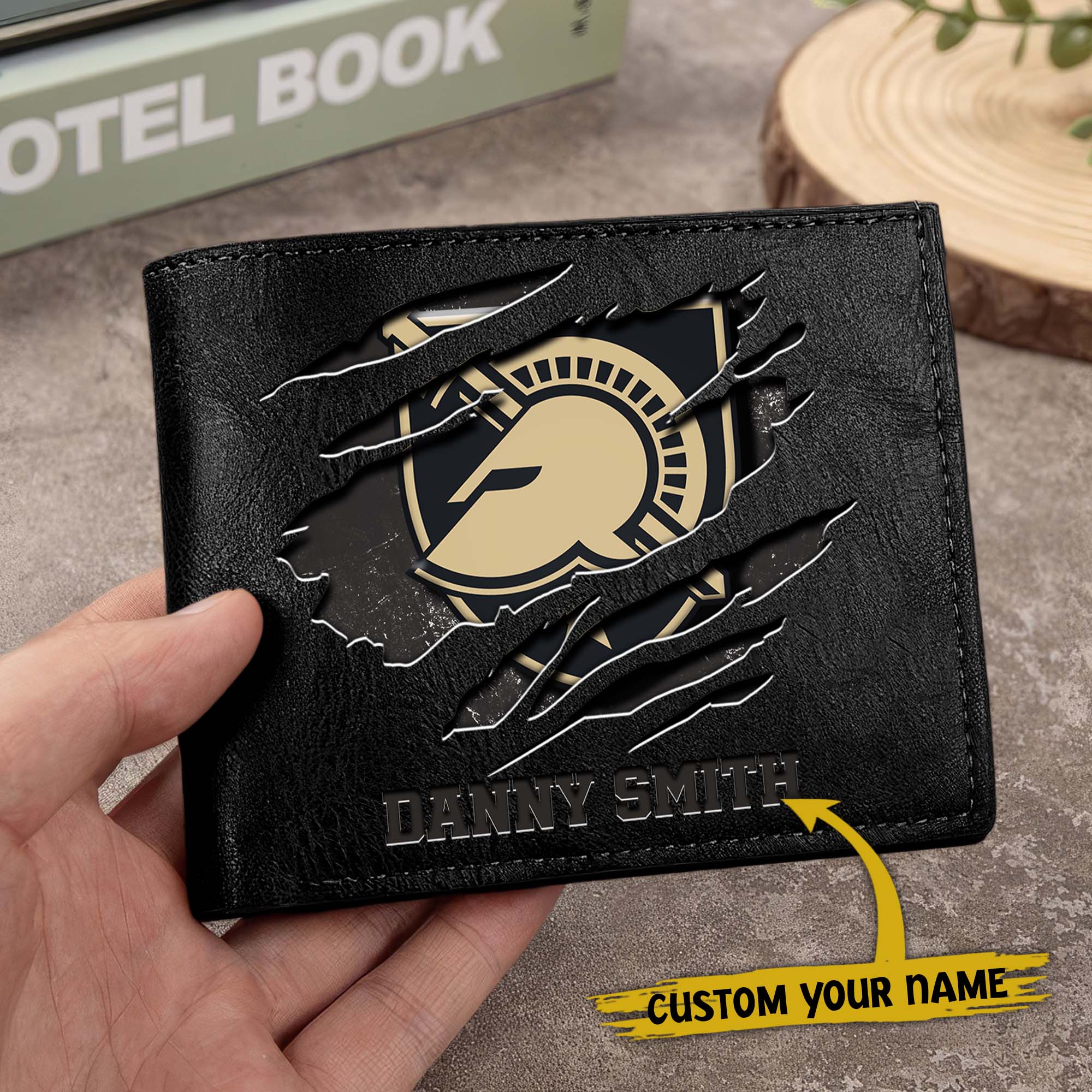 Alternative view of Army Black Knights Men Wallet Custom Your Name, Football Team Men Wallet For Fans, Gifts For Football Lovers EHIVM-0214878