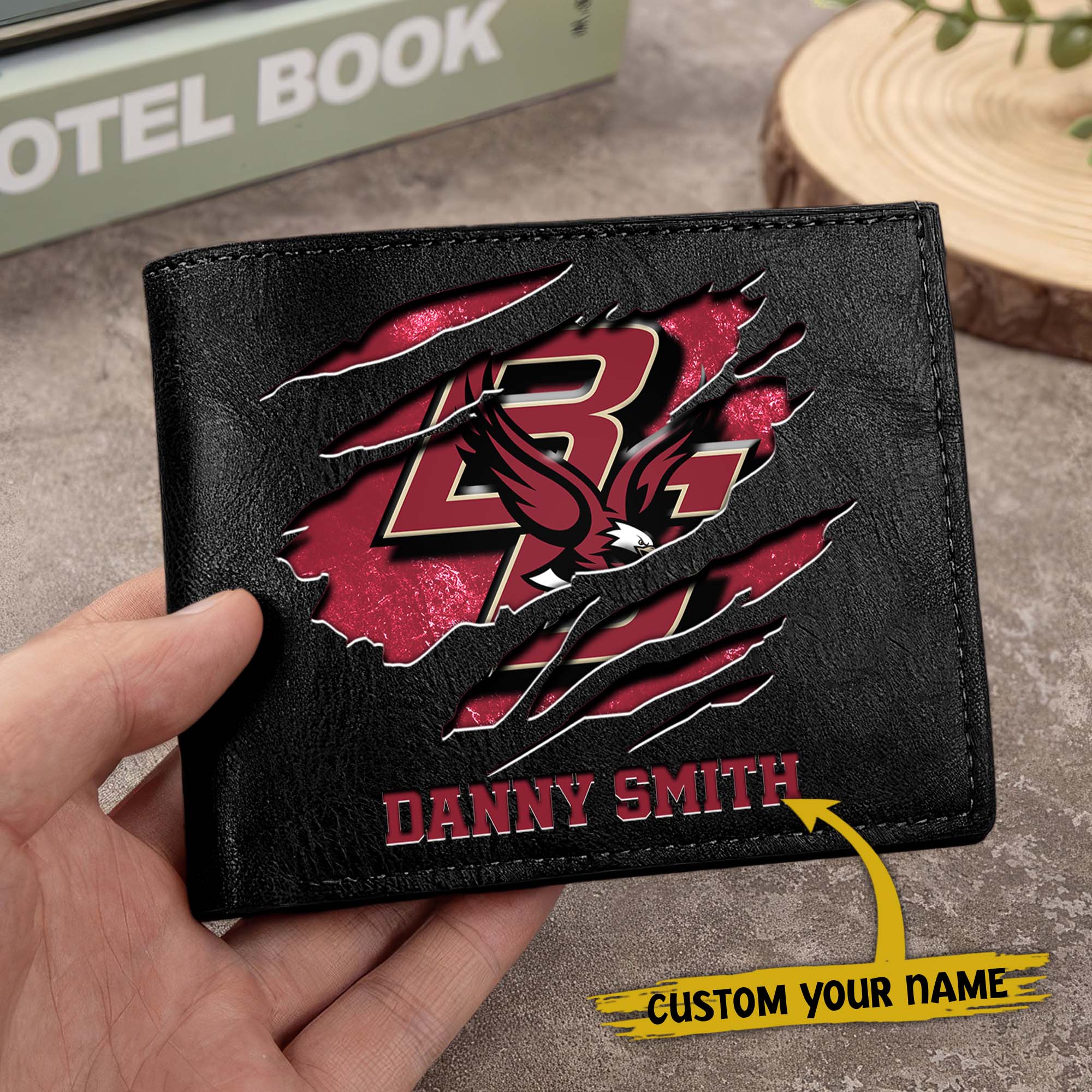 Alternative view of Boston College Eagles Men Wallet Custom Your Name, Football Team Men Wallet For Fans, Gifts For Football Lovers EHIVM-0214878