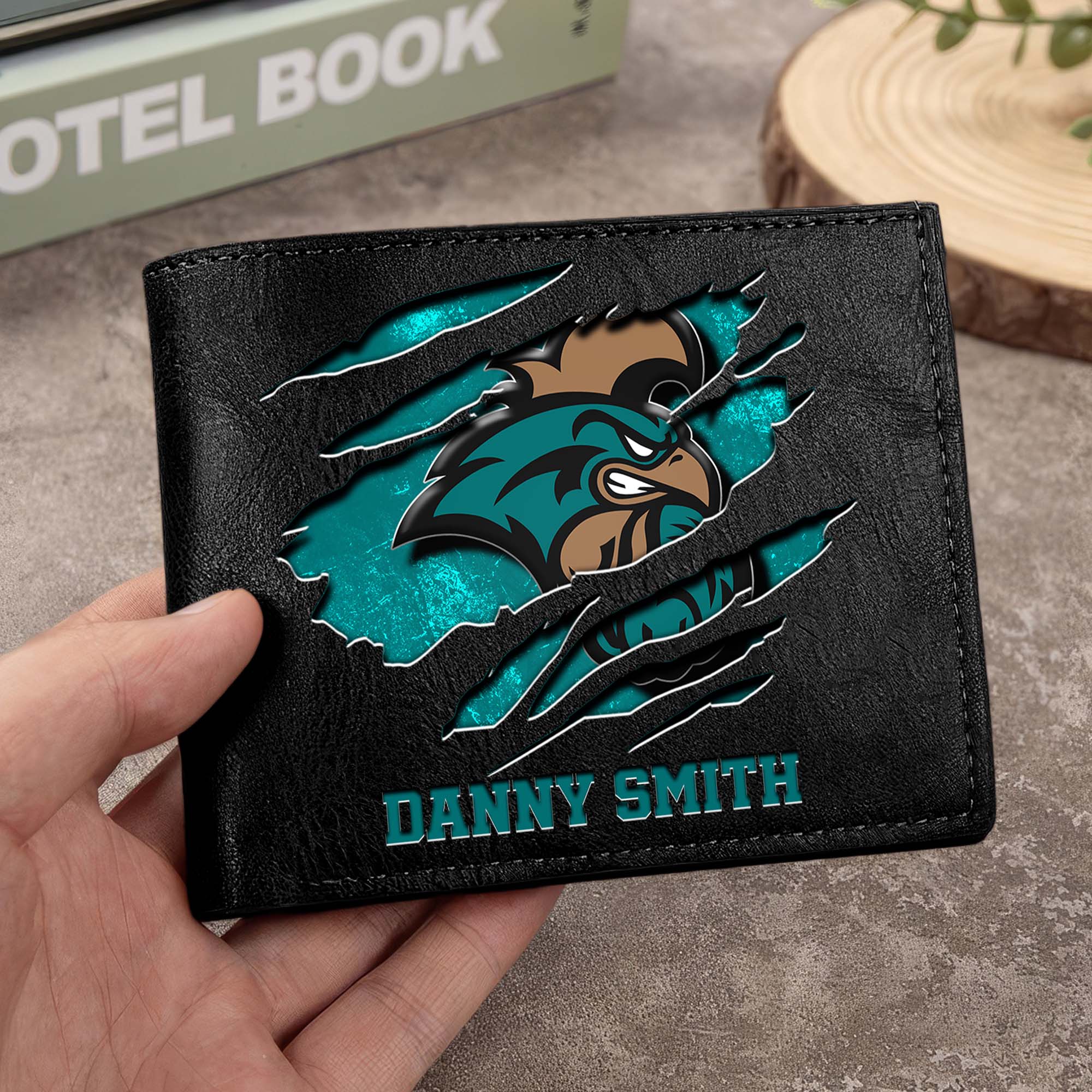 Coastal Carolina Chanticleers Men Wallet Custom Your Name, Football Team Men Wallet For Fans, Gifts For Football Lovers EHIVM-0214878