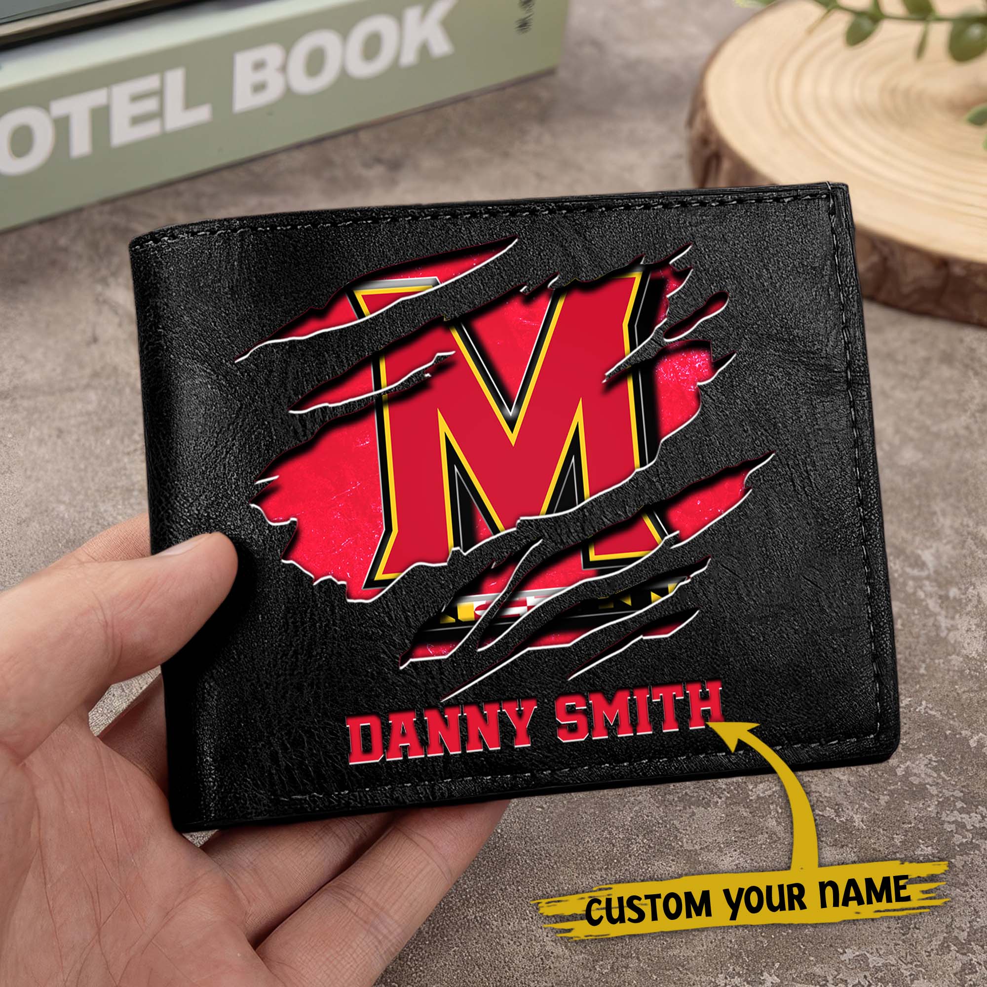 Alternative view of Maryland Terrapins Men Wallet Custom Your Name, Football Team Men Wallet For Fans, Gifts For Football Lovers EHIVM-0214878