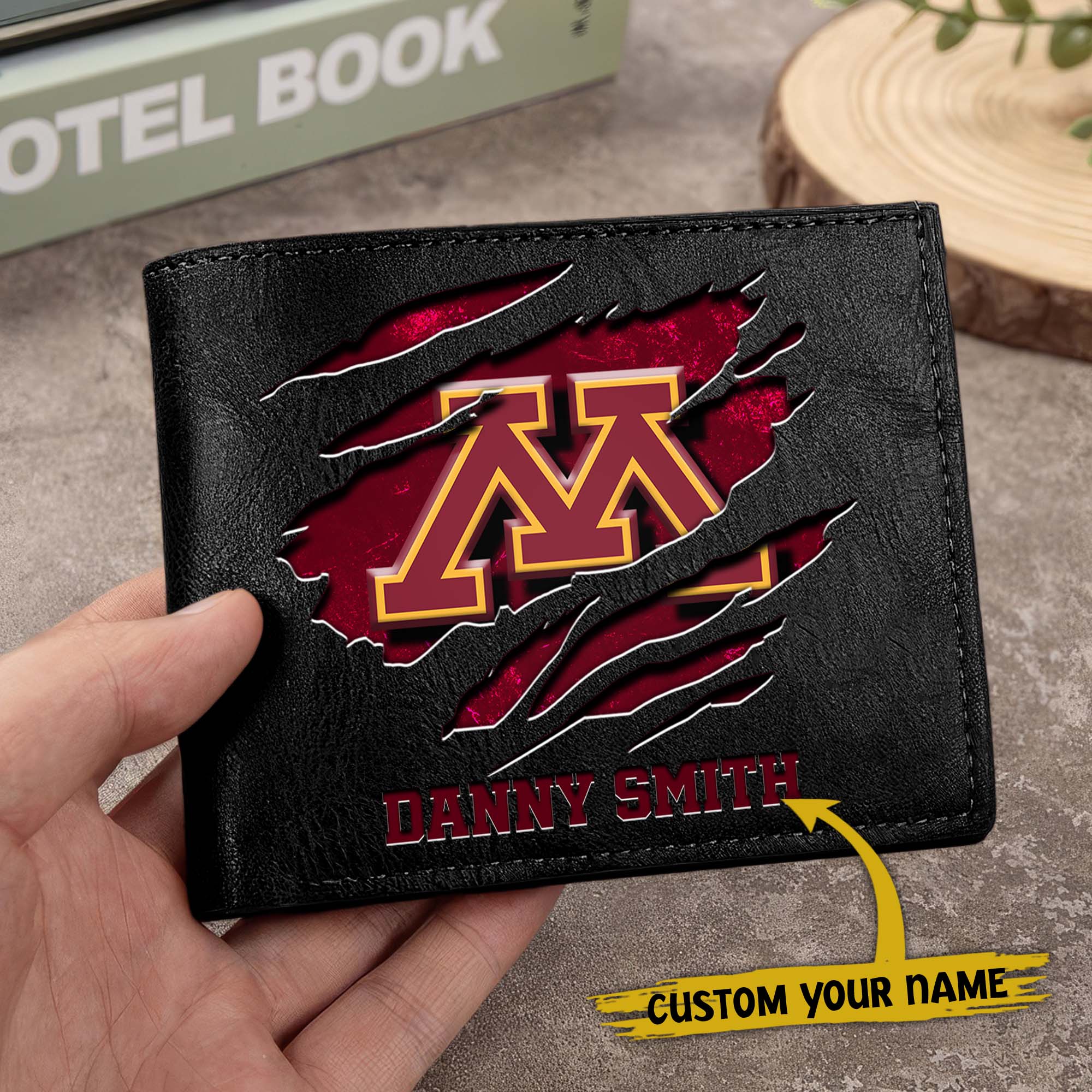 Alternative view of Minnesota Golden Gophers Men Wallet Custom Your Name, Football Team Men Wallet For Fans, Gifts For Football Lovers EHIVM-0214878