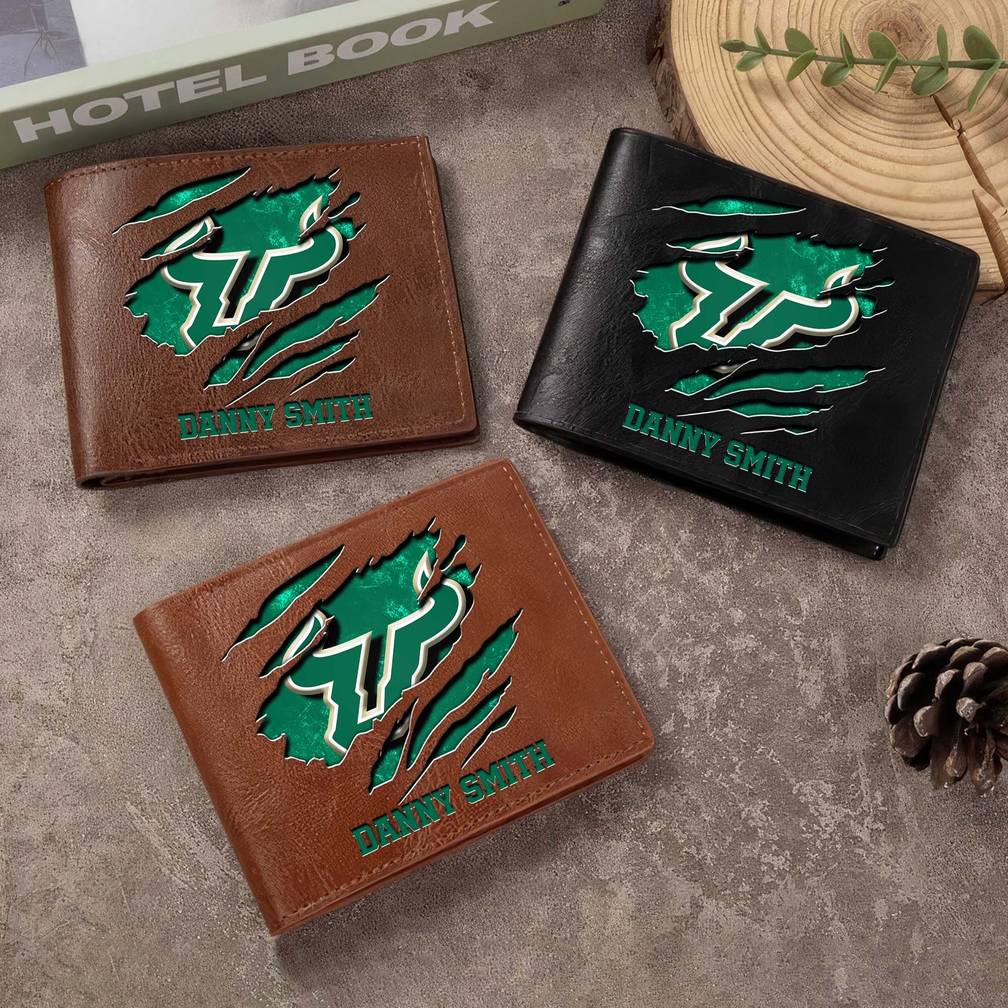 South Florida Bulls Men Wallet Custom Your Name, Football Team Men Wallet For Fans, Gifts For Football Lovers EHIVM-0214878 - Image 3