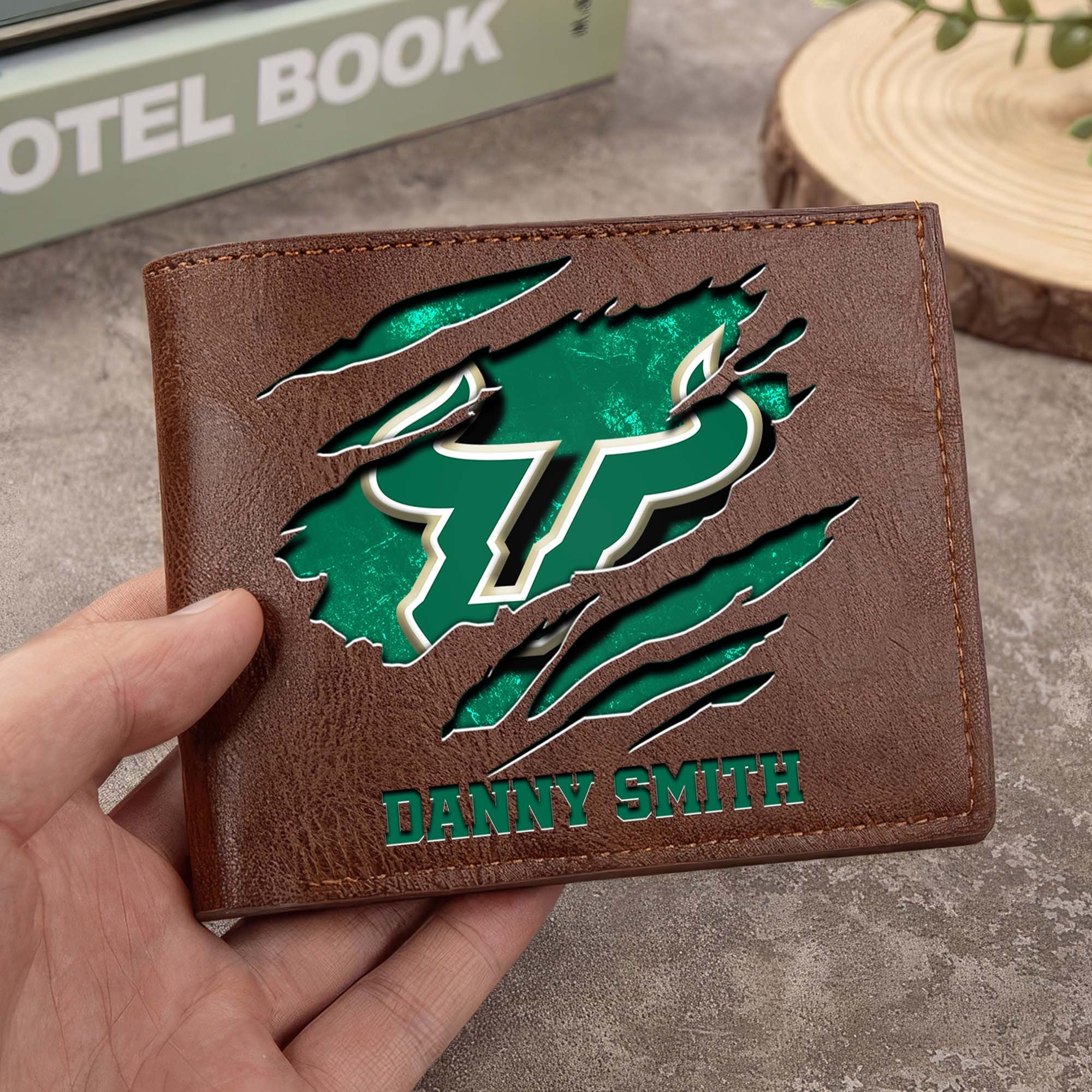 South Florida Bulls Men Wallet Custom Your Name, Football Team Men Wallet For Fans, Gifts For Football Lovers EHIVM-0214878 - Image 4