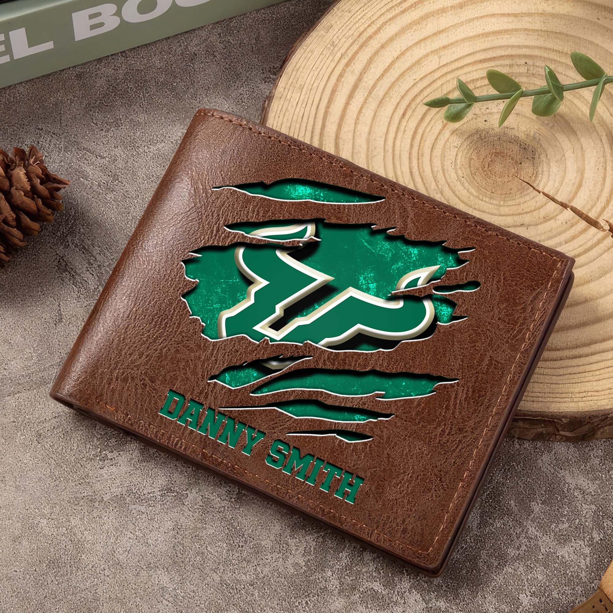 South Florida Bulls Men Wallet Custom Your Name, Football Team Men Wallet For Fans, Gifts For Football Lovers EHIVM-0214878 - Image 6