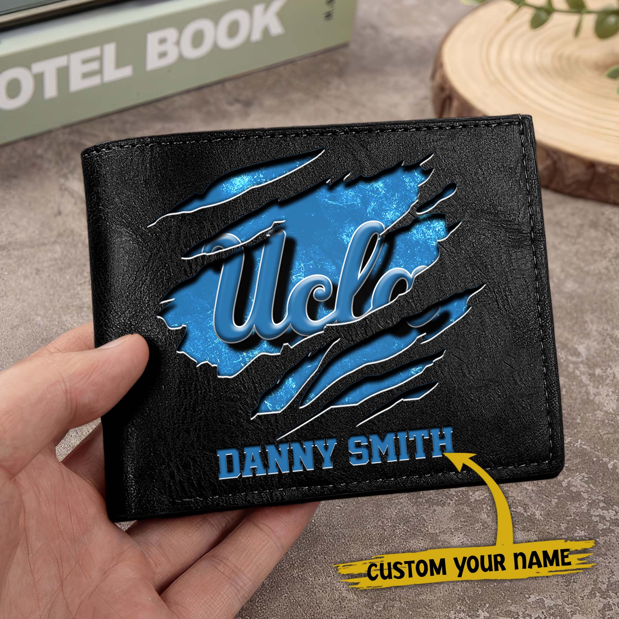 Alternative view of UCLA Bruins Men Wallet Custom Your Name, Football Team Men Wallet For Fans, Gifts For Football Lovers EHIVM-0214878