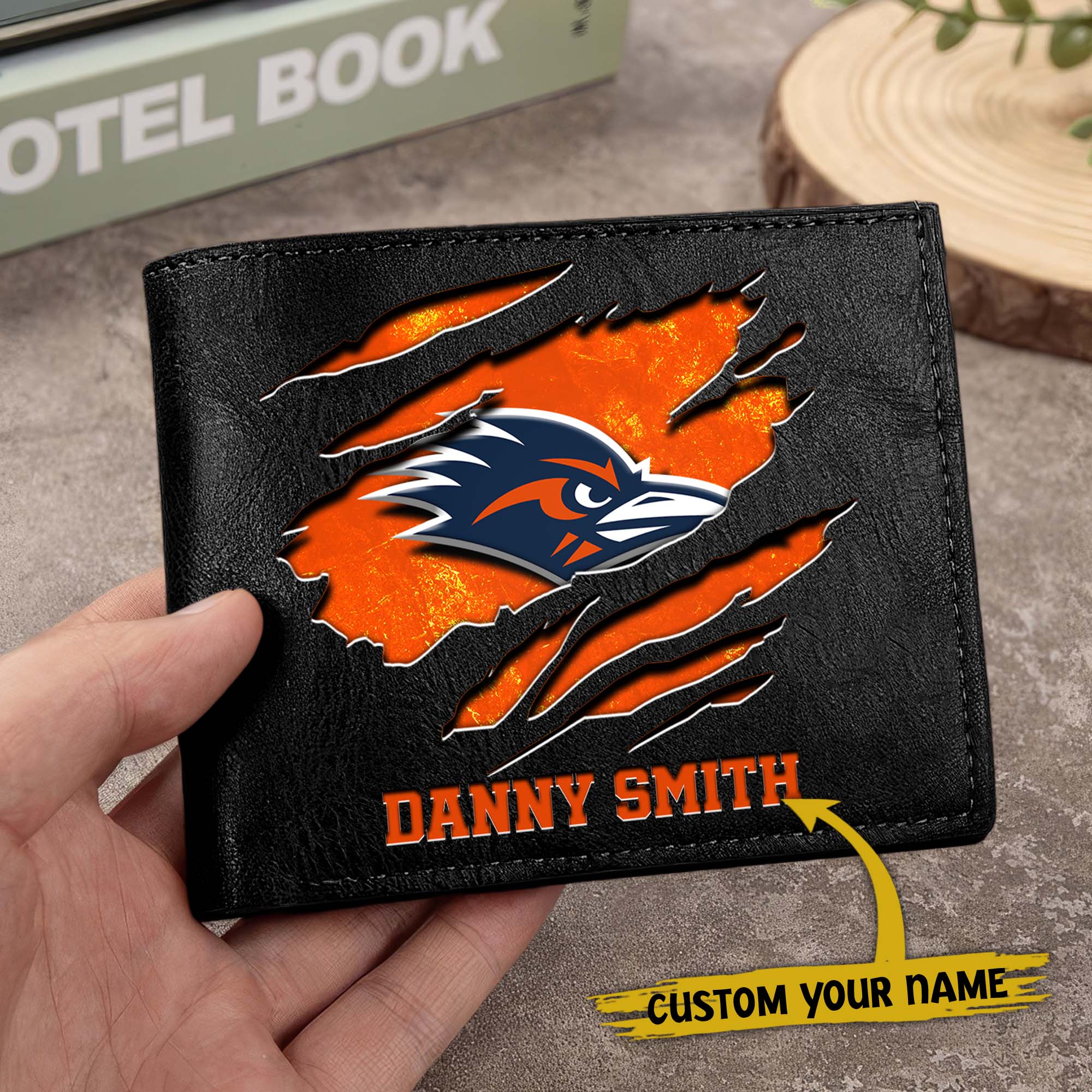 Alternative view of UTSA Roadrunners Men Wallet Custom Your Name, Football Team Men Wallet For Fans, Gifts For Football Lovers EHIVM-0214878