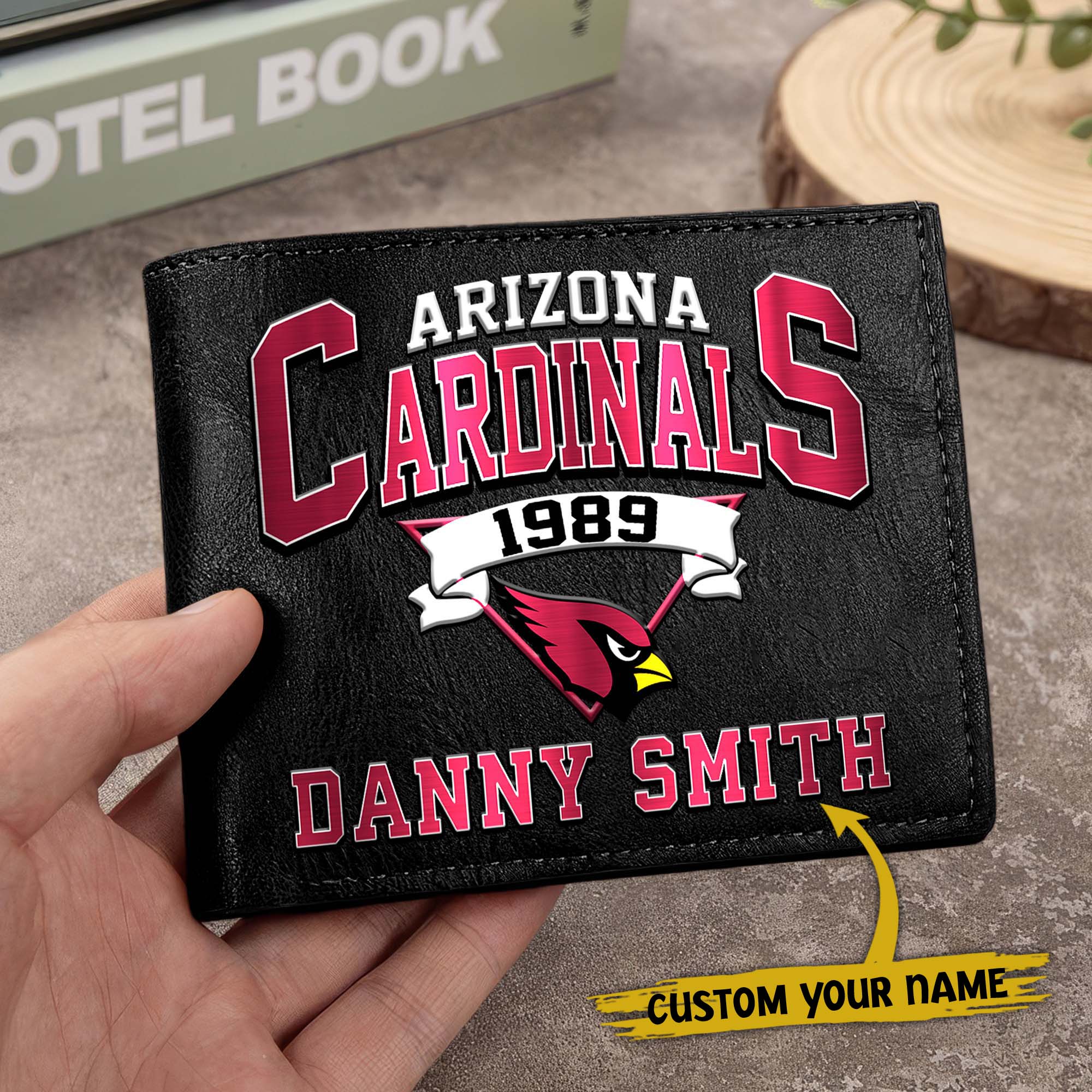 Alternative view of Arizona Cardinals Men Wallet Custom Your Name, Football Team Men Wallet For Fans, Gifts For Football Lovers EHIVM-0114463