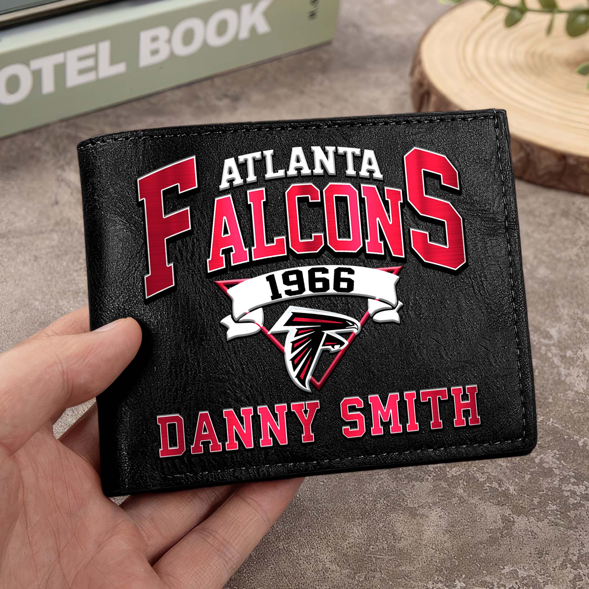 Atlanta Falcons Men Wallet Custom Your Name, Football Team Men Wallet For Fans, Gifts For Football Lovers EHIVM-0114463