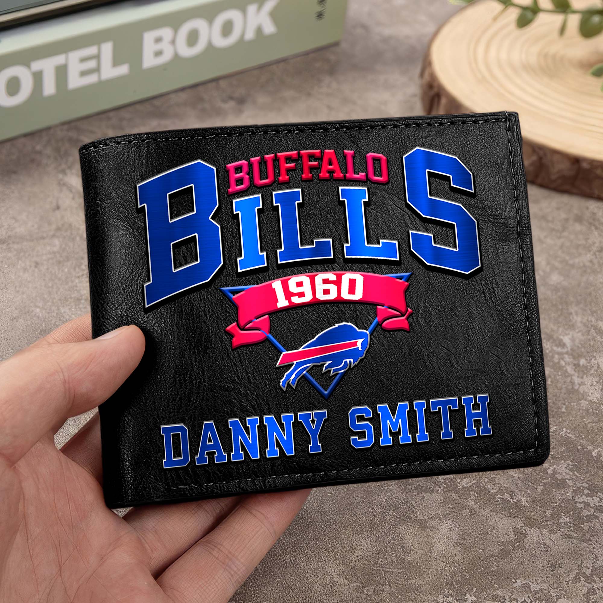 Buffalo Bills Men Wallet Custom Your Name, Football Team Men Wallet For Fans, Gifts For Football Lovers EHIVM-0114463
