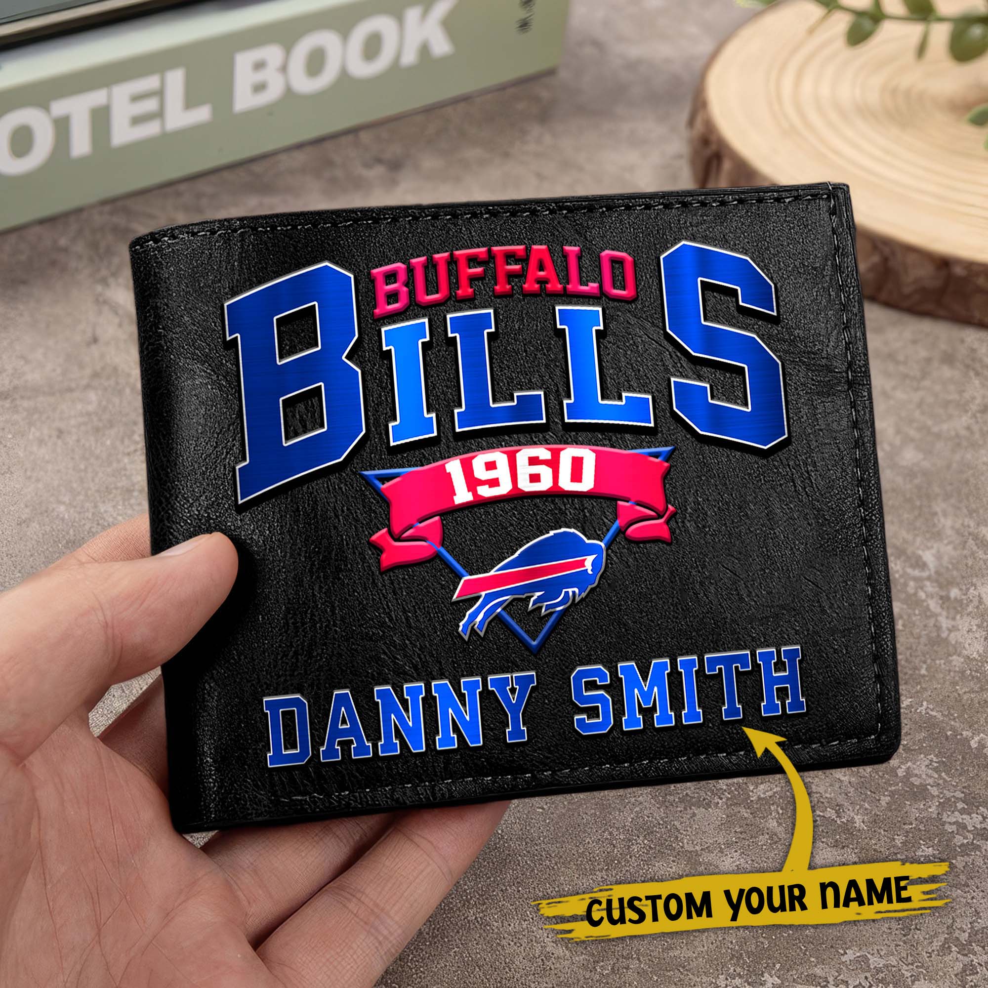 Alternative view of Buffalo Bills Men Wallet Custom Your Name, Football Team Men Wallet For Fans, Gifts For Football Lovers EHIVM-0114463