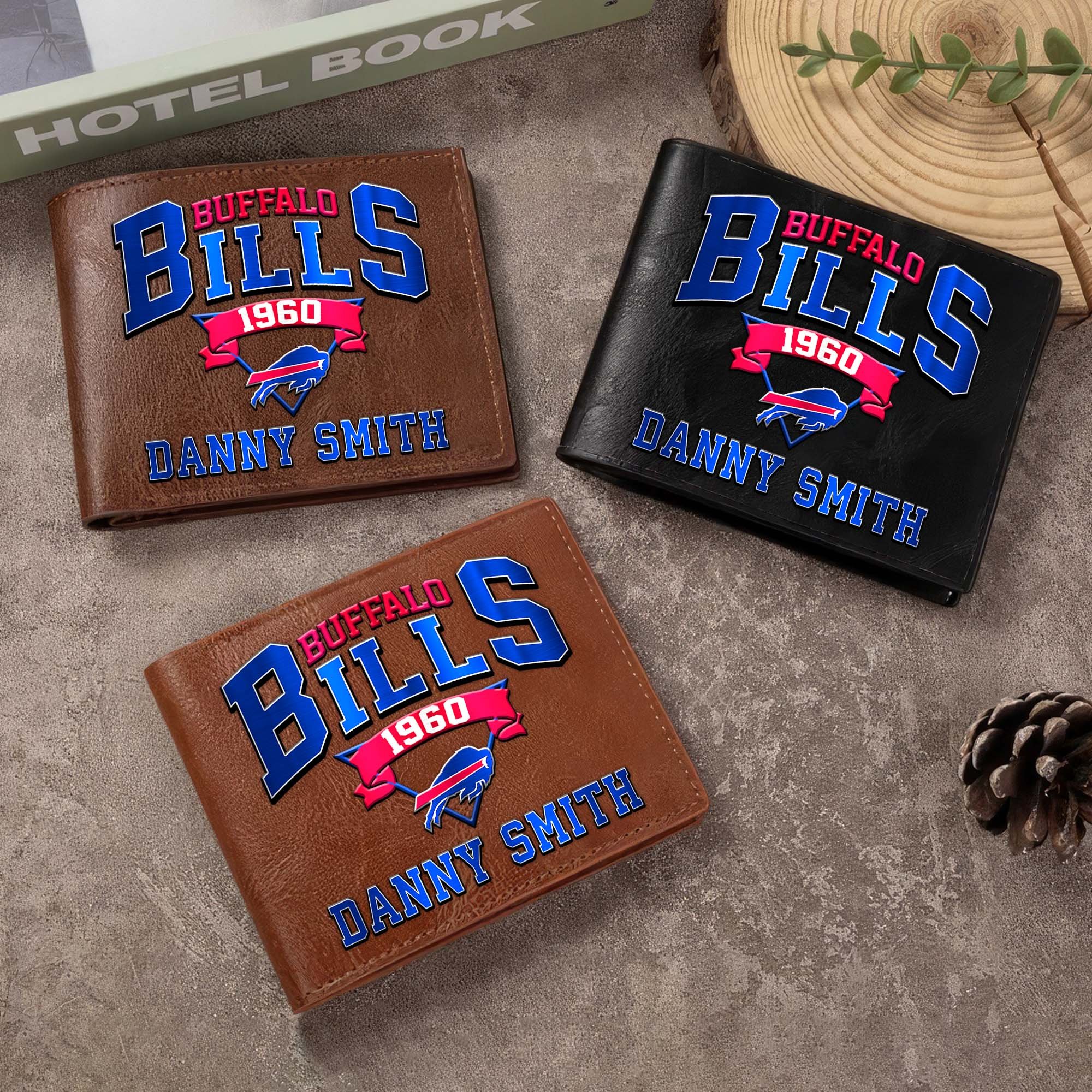 Buffalo Bills Men Wallet Custom Your Name, Football Team Men Wallet For Fans, Gifts For Football Lovers EHIVM-0114463 - Image 3