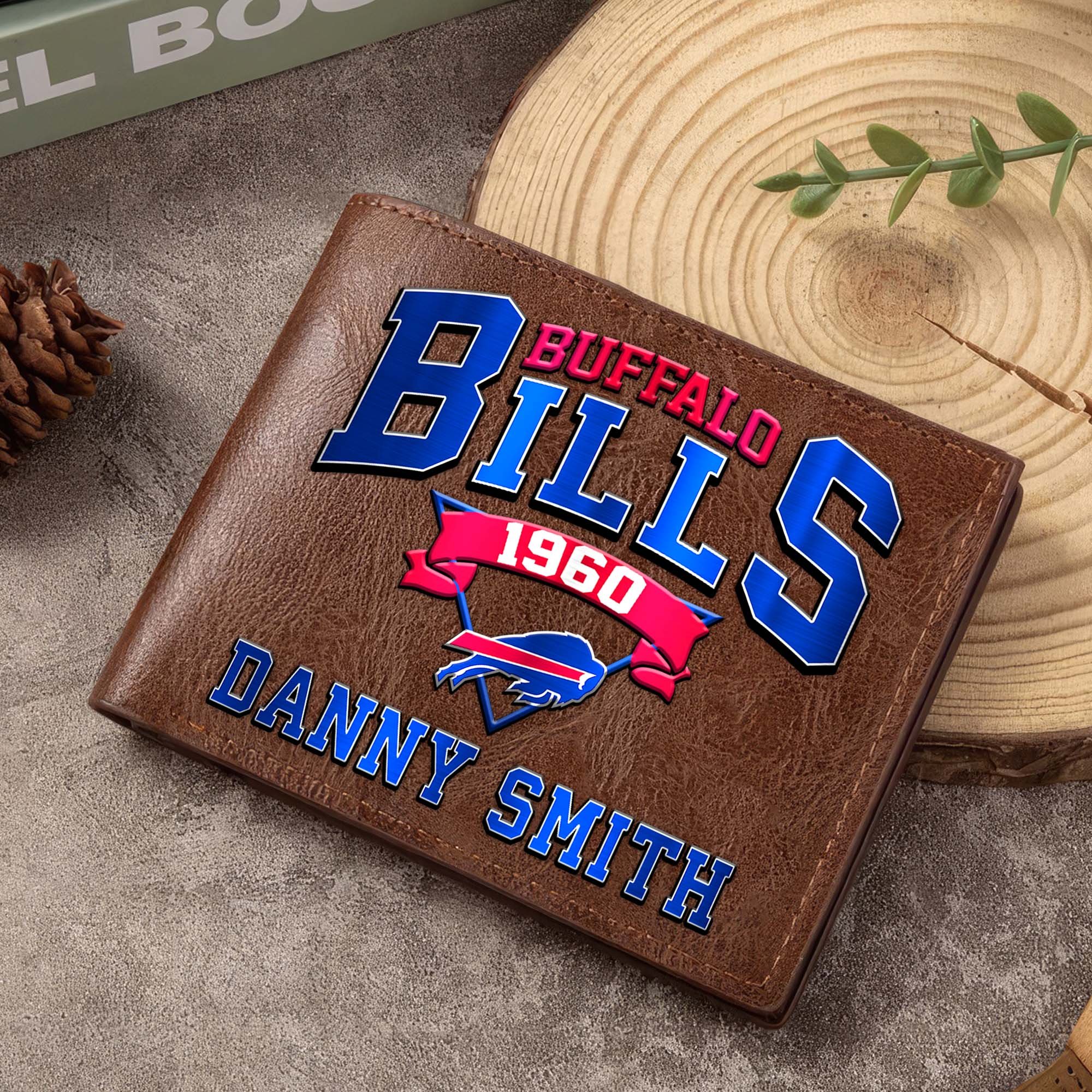 Buffalo Bills Men Wallet Custom Your Name, Football Team Men Wallet For Fans, Gifts For Football Lovers EHIVM-0114463 - Image 6