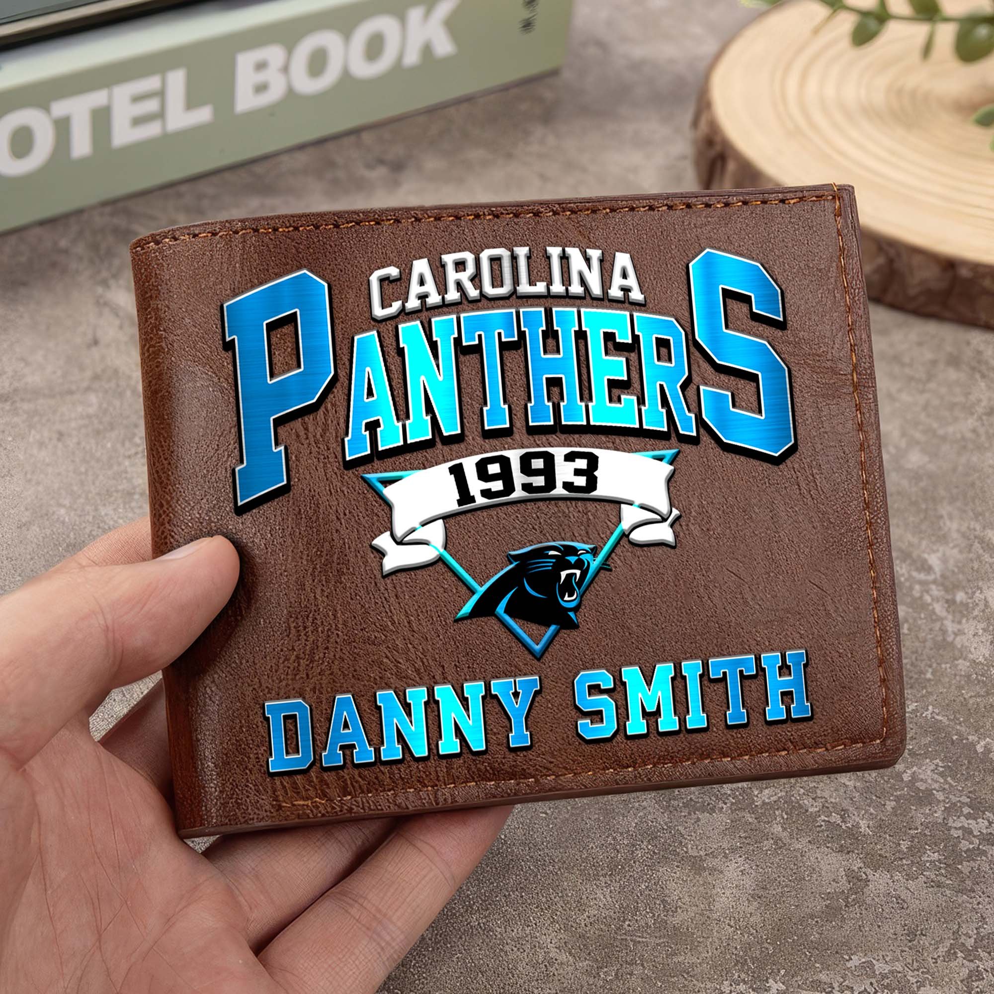Carolina Panthers Men Wallet Custom Your Name, Football Team Men Wallet For Fans, Gifts For Football Lovers EHIVM-0114463 - Image 4