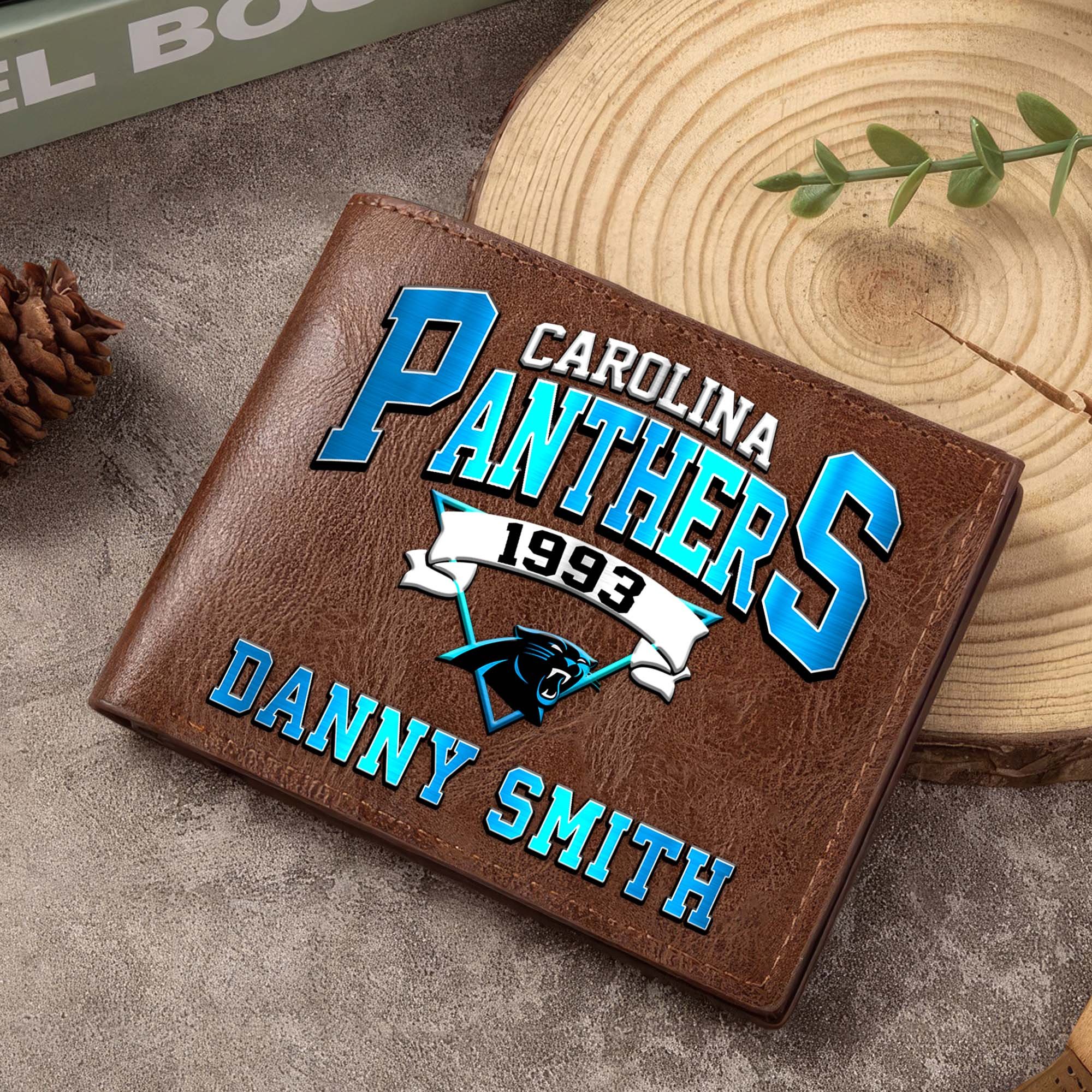 Carolina Panthers Men Wallet Custom Your Name, Football Team Men Wallet For Fans, Gifts For Football Lovers EHIVM-0114463 - Image 6