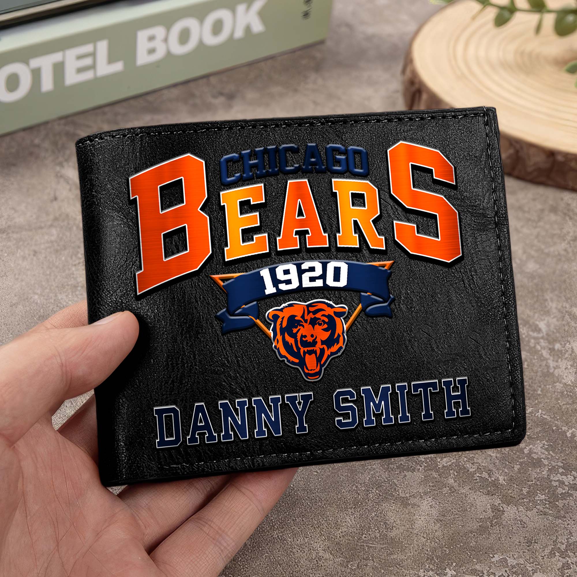 Chicago Bears Men Wallet Custom Your Name, Football Team Men Wallet For Fans, Gifts For Football Lovers EHIVM-0114463
