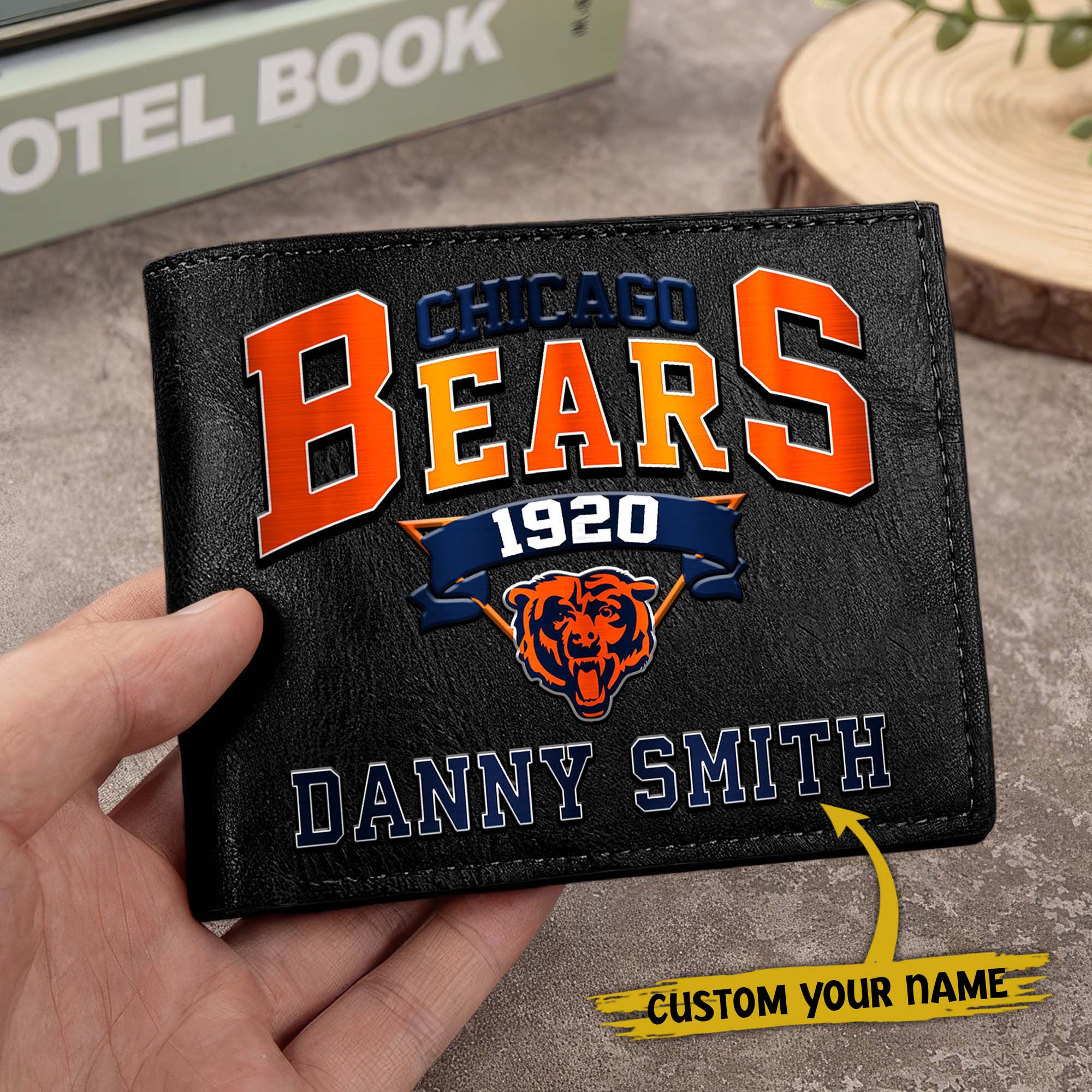 Alternative view of Chicago Bears Men Wallet Custom Your Name, Football Team Men Wallet For Fans, Gifts For Football Lovers EHIVM-0114463