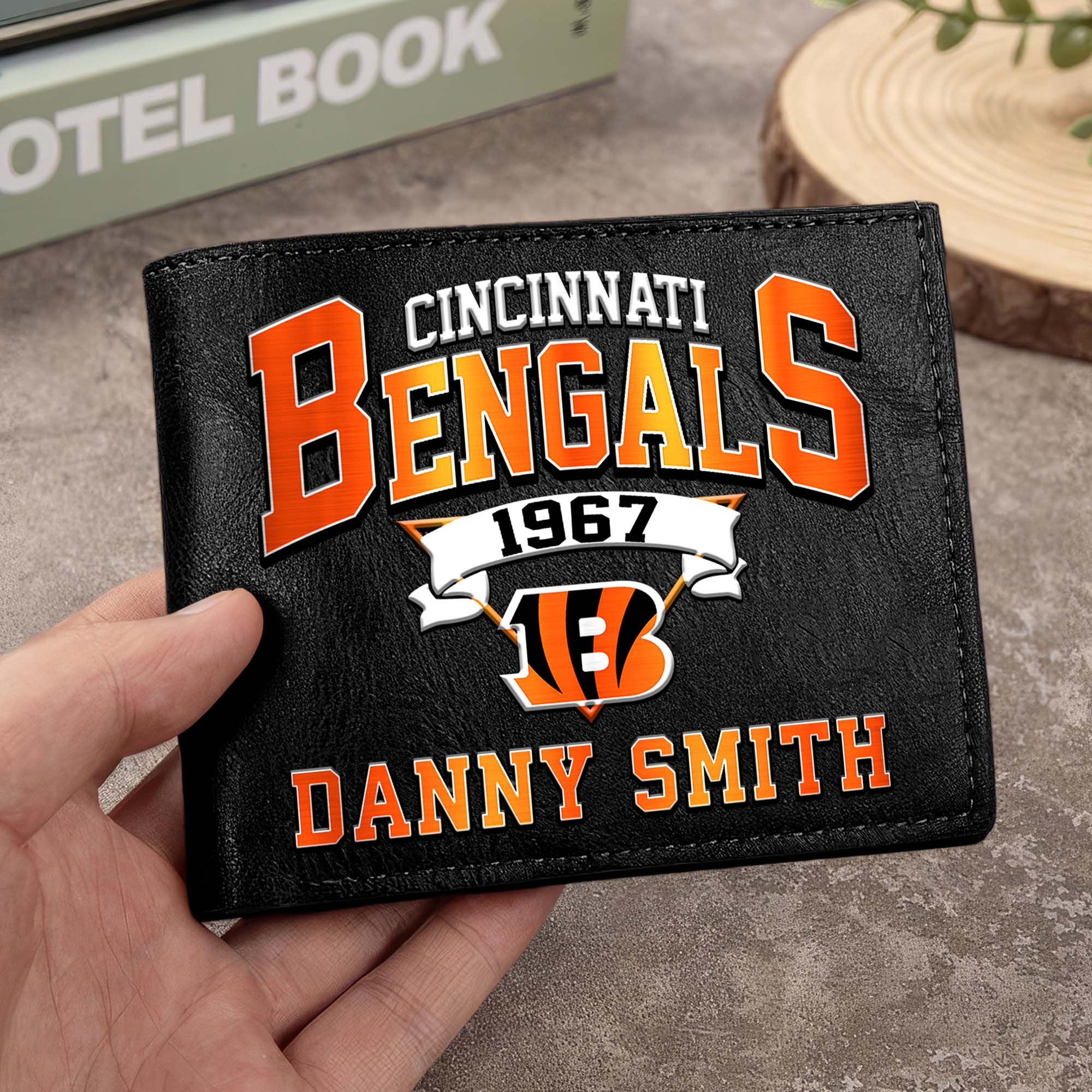 Cincinnati Bengals Men Wallet Custom Your Name, Football Team Men Wallet For Fans, Gifts For Football Lovers EHIVM-0114463