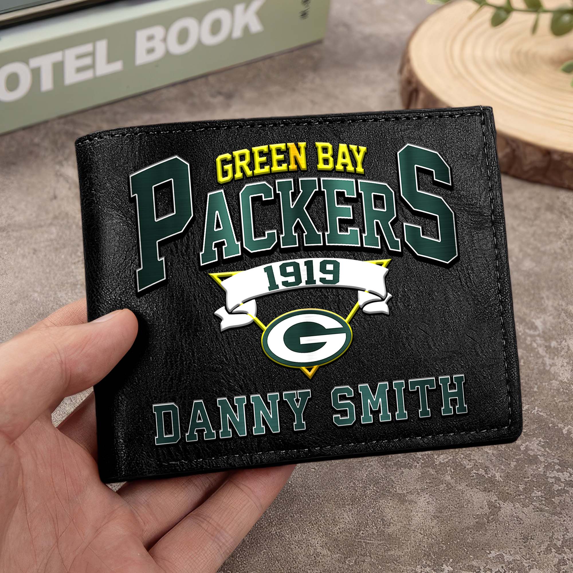 Green Bay Packers Men Wallet Custom Your Name, Football Team Men Wallet For Fans, Gifts For Football Lovers EHIVM-0114463