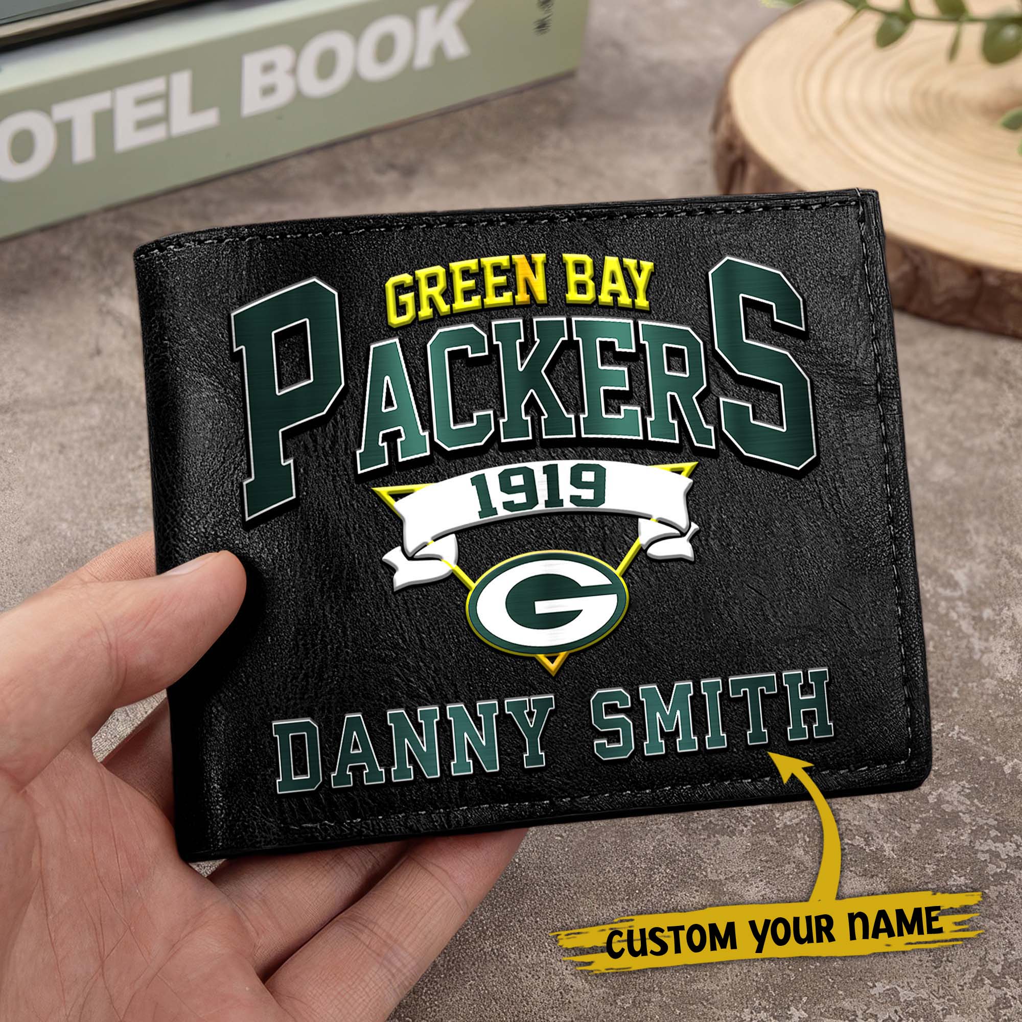 Alternative view of Green Bay Packers Men Wallet Custom Your Name, Football Team Men Wallet For Fans, Gifts For Football Lovers EHIVM-0114463